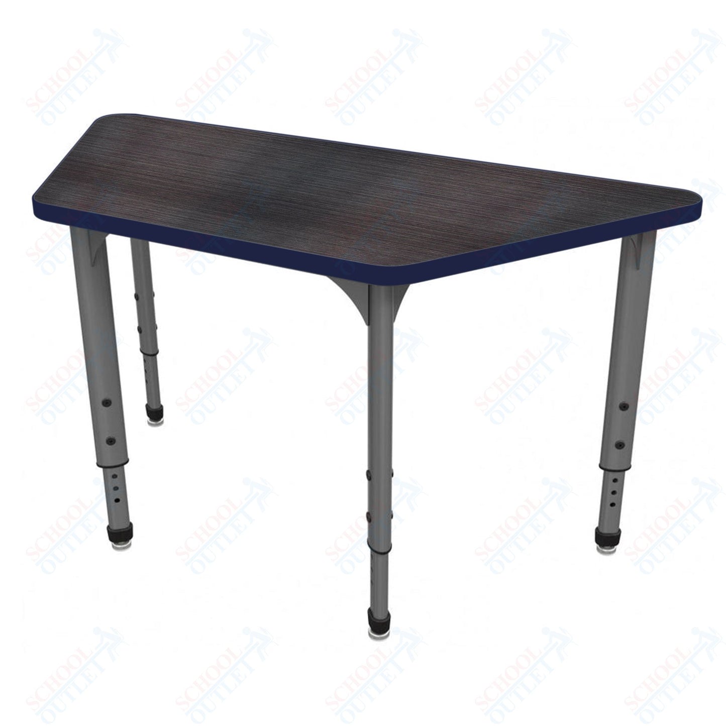 Marco Apex Series Trapezoid School Activity Table 30" x 60" Adjustable Height 21"-30" (38-2287-MA)