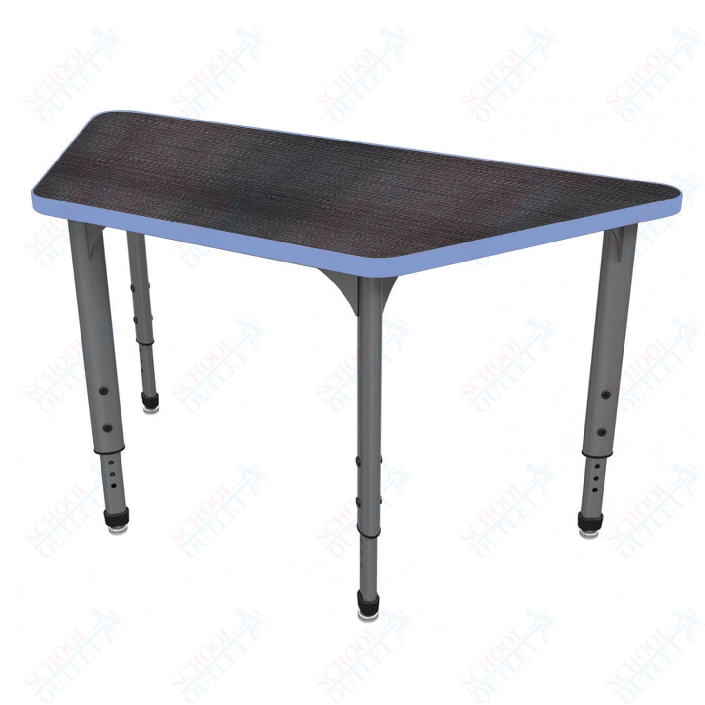 Marco Apex Series Trapezoid School Activity Table 30" x 60" Adjustable Height 21"-30" (38-2287-MA)