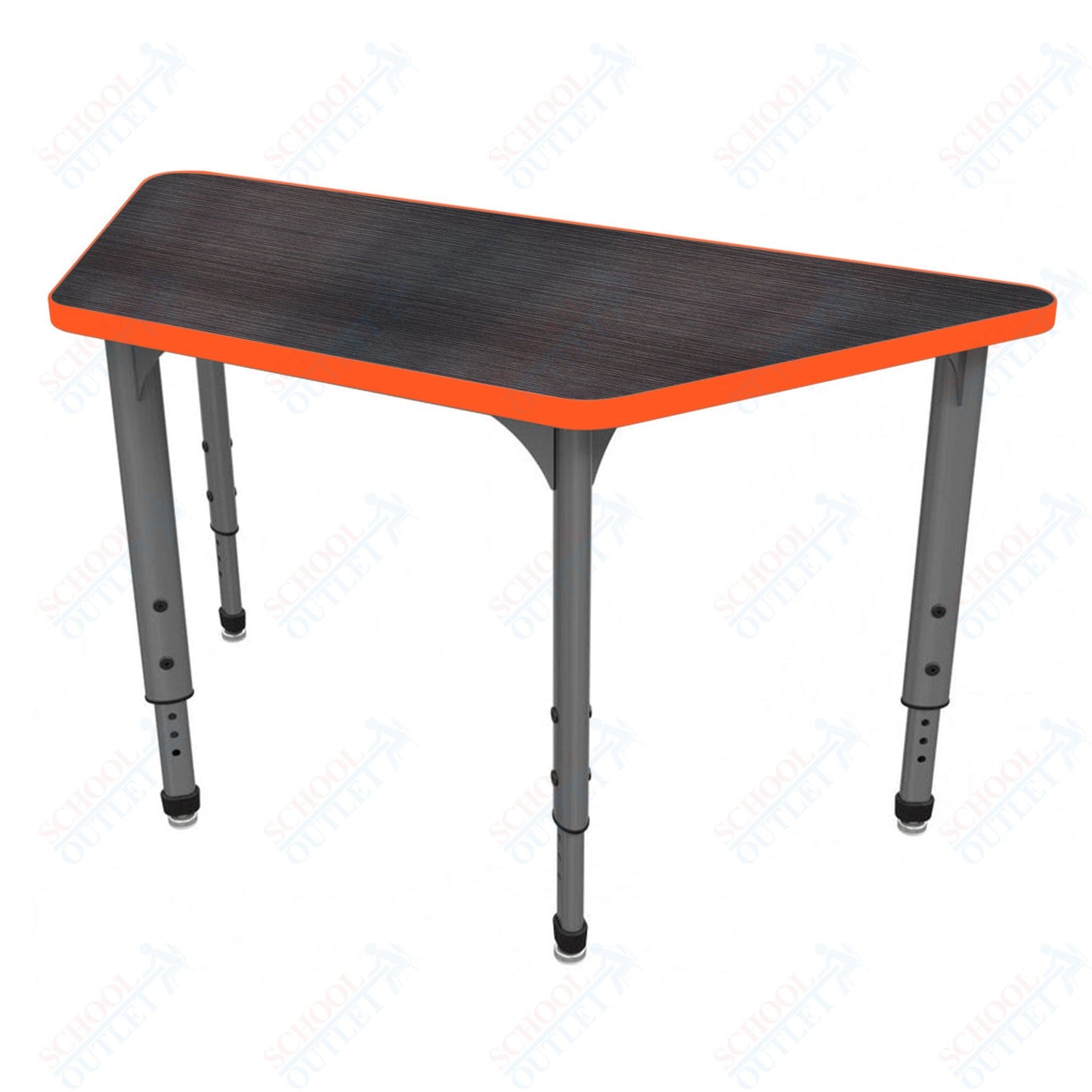 Marco Apex Series Trapezoid School Activity Table 30" x 60" Adjustable Height 21"-30" (38-2287-MA)