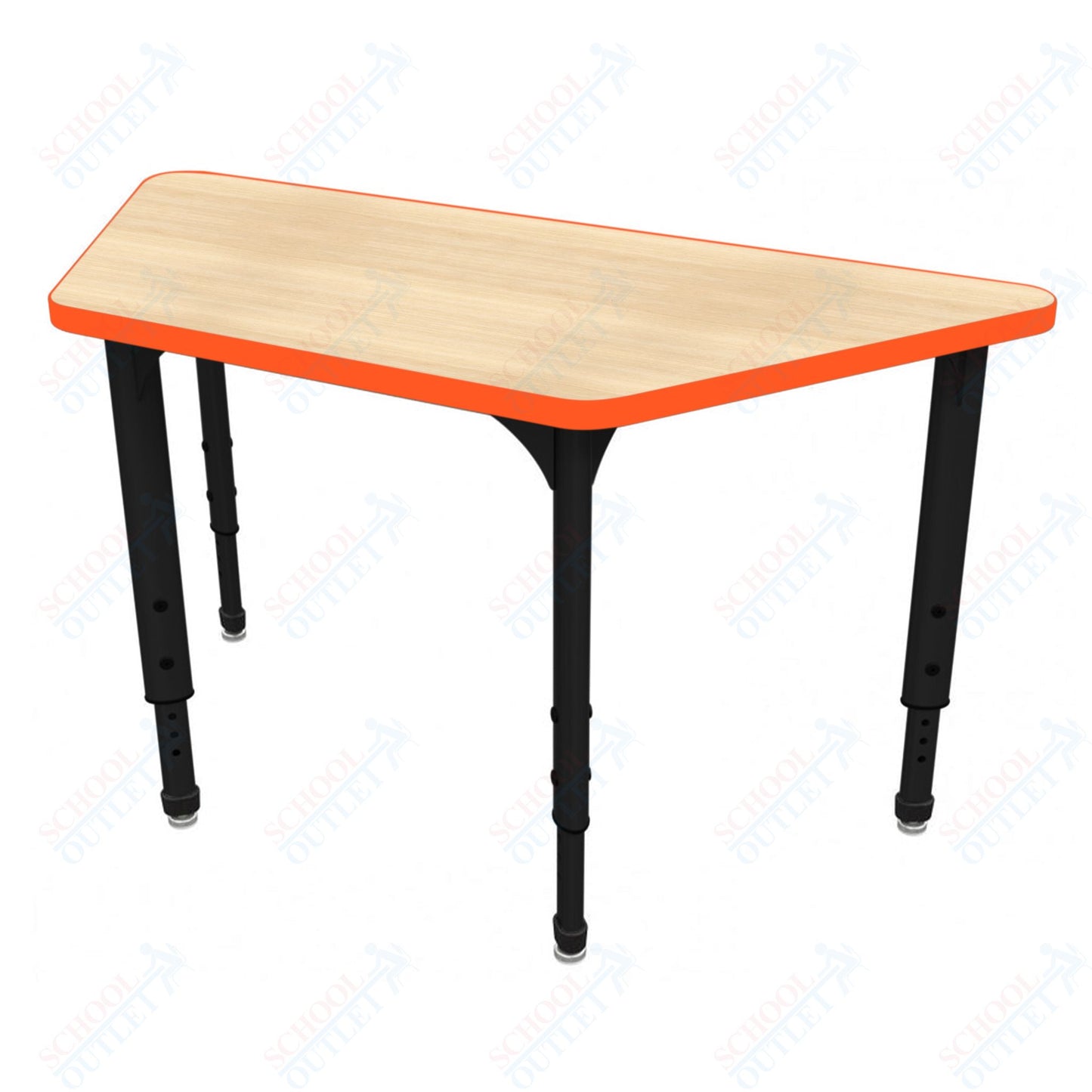 Marco Apex Series Trapezoid School Activity Table 30" x 60" Adjustable Height 21"-30" (38-2287-MA)