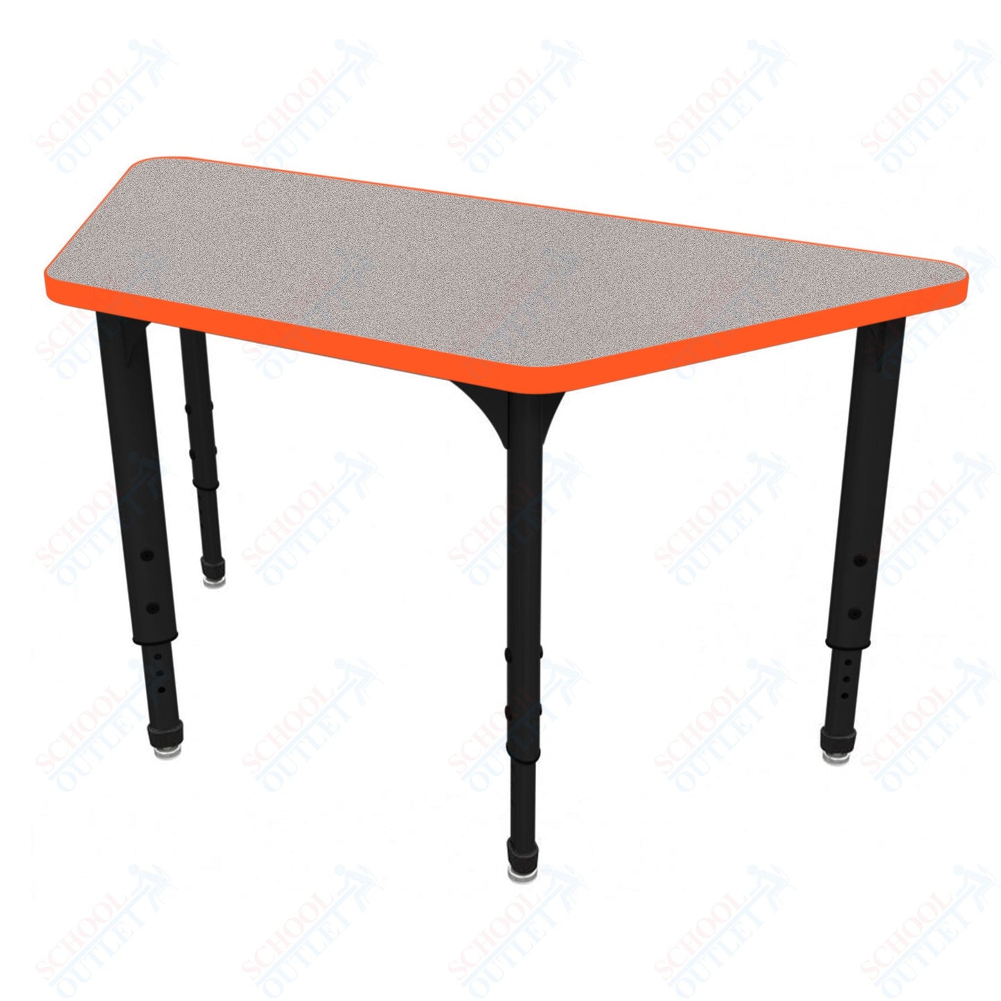 Marco Apex Series Trapezoid School Activity Table 30" x 60" Adjustable Height 21"-30" (38-2287-MA)