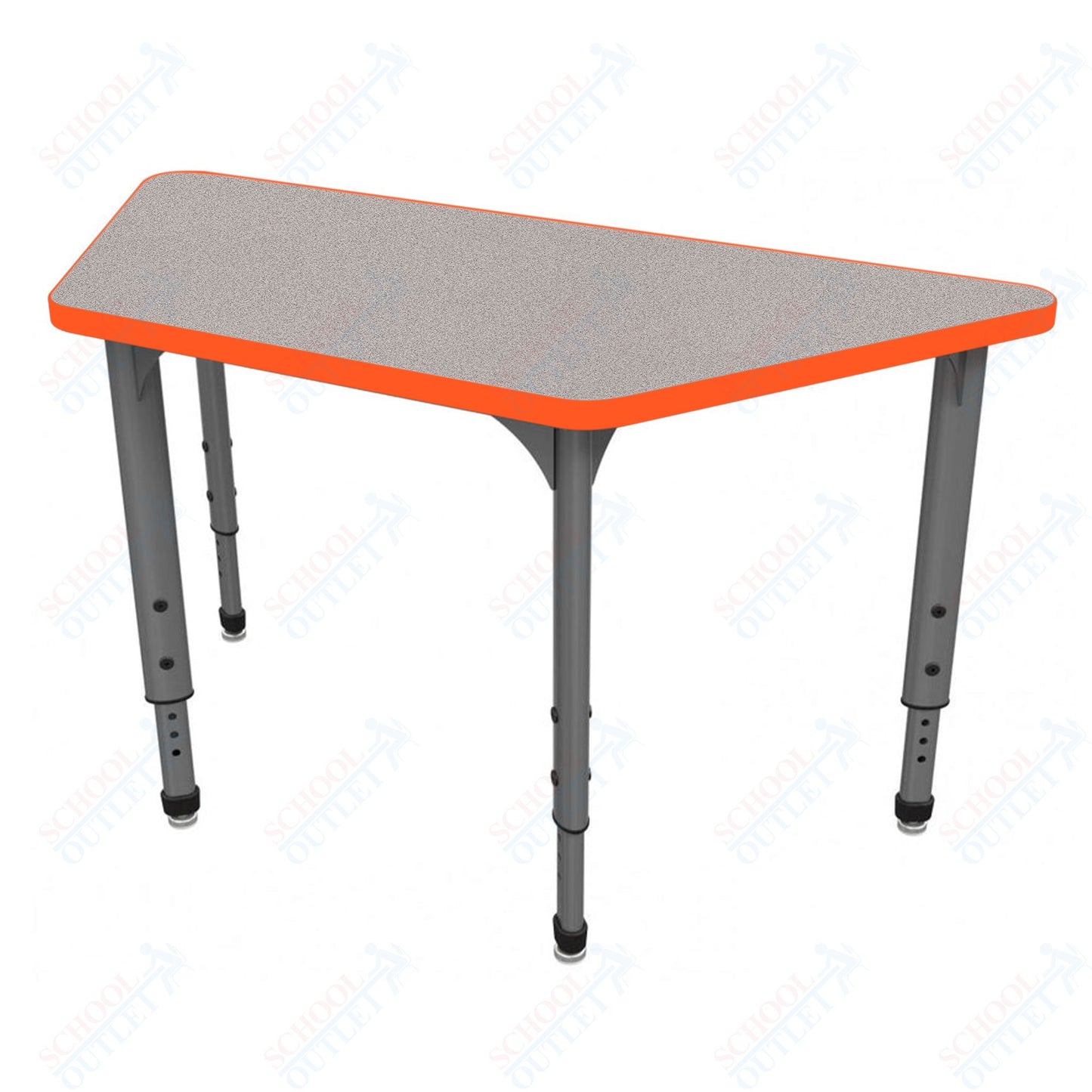 Marco Apex Series Trapezoid School Activity Table 30" x 60" Adjustable Height 21"-30" (38-2287-MA)