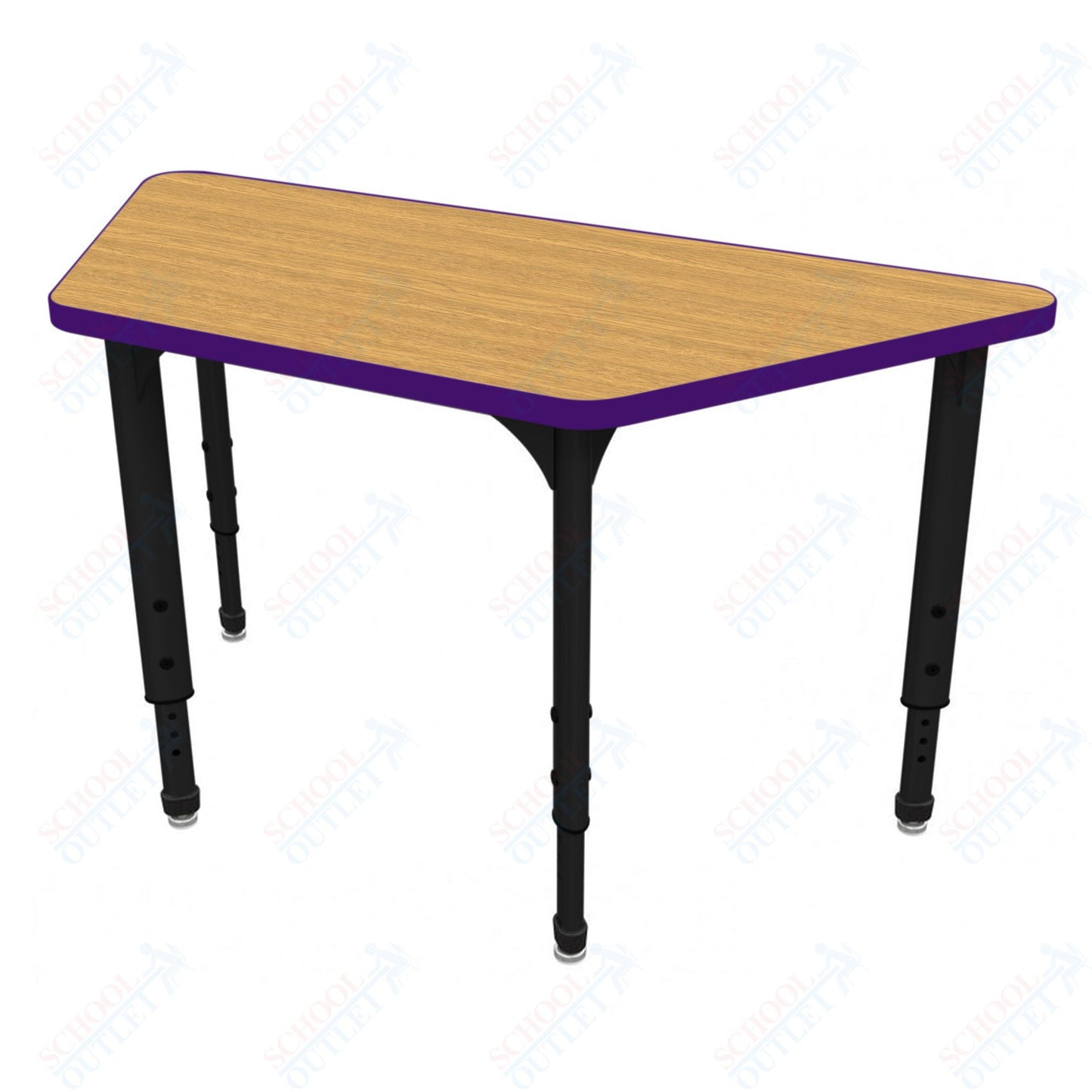 Marco Apex Series Trapezoid School Activity Table 30" x 60" Adjustable Height 21"-30" (38-2287-MA)