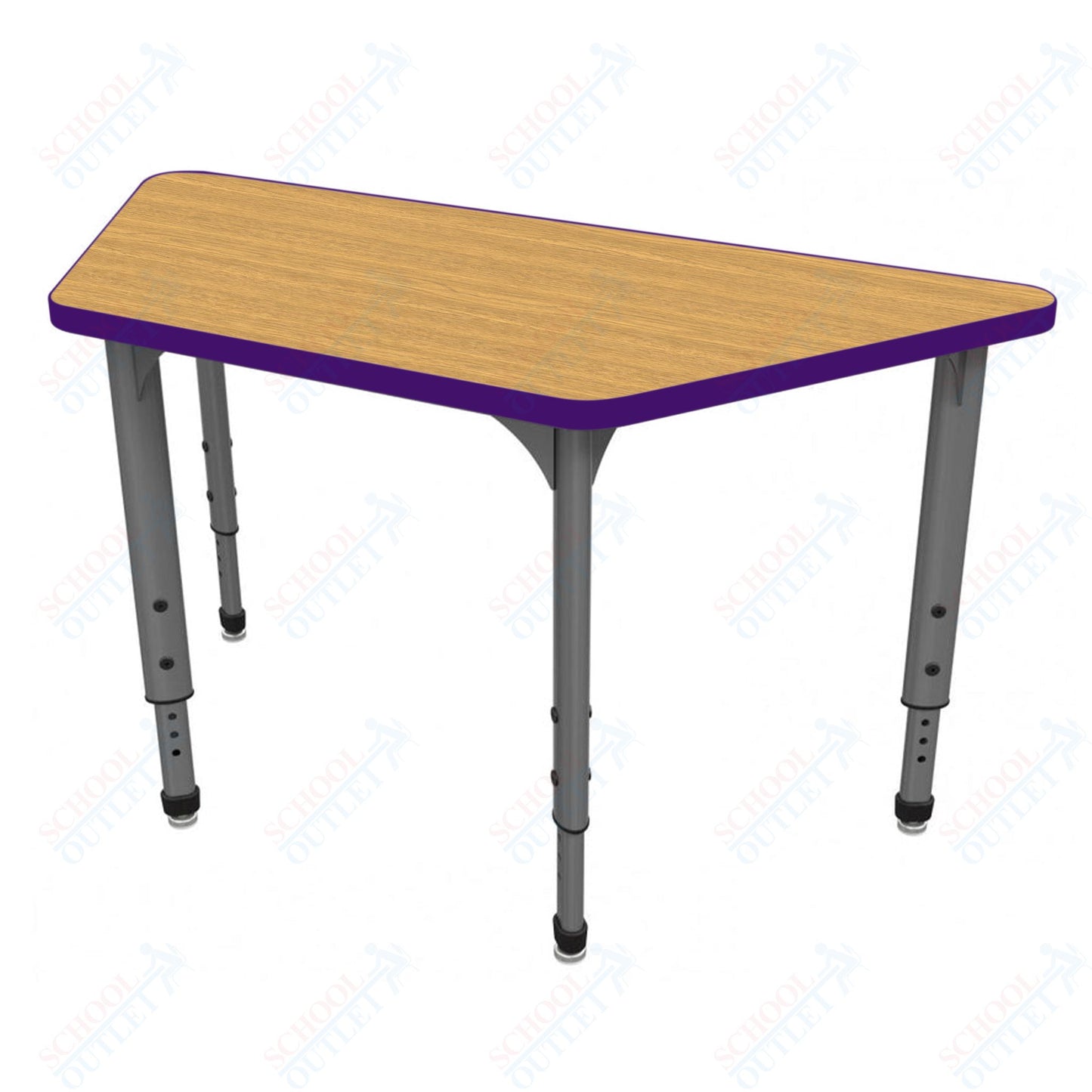 Marco Apex Series Trapezoid School Activity Table 30" x 60" Adjustable Height 21"-30" (38-2287-MA)