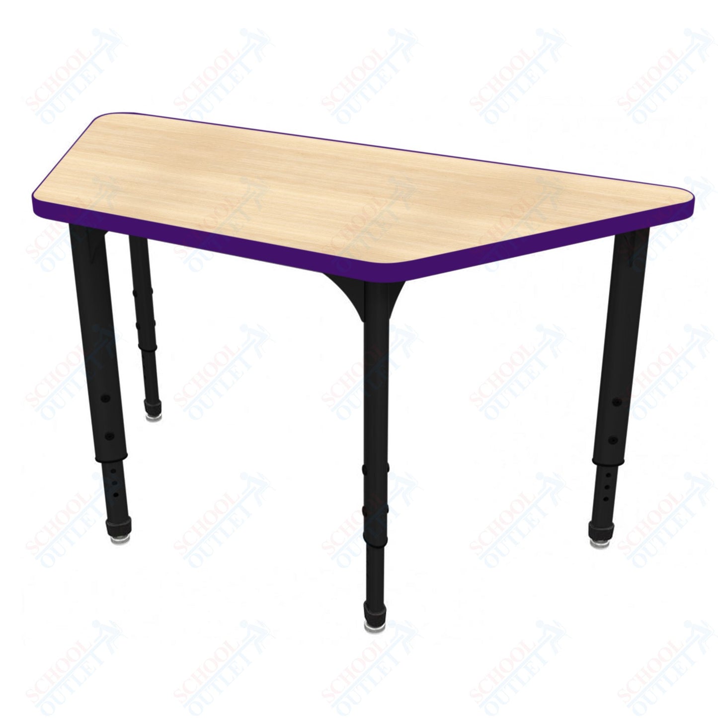 Marco Apex Series Trapezoid School Activity Table 30" x 60" Adjustable Height 21"-30" (38-2287-MA)