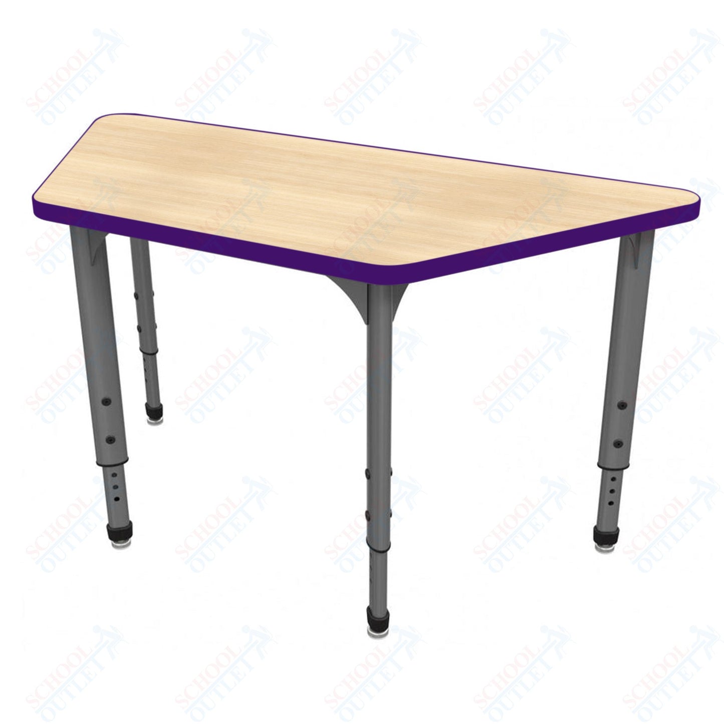 Marco Apex Series Trapezoid School Activity Table 30" x 60" Adjustable Height 21"-30" (38-2287-MA)