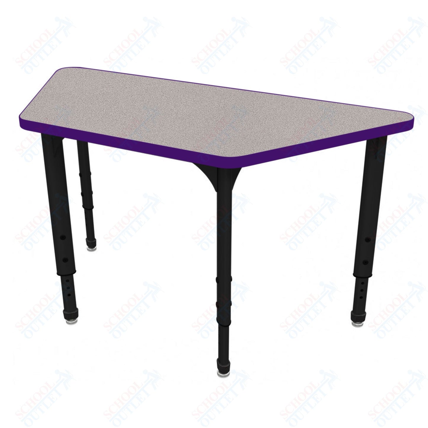 Marco Apex Series Trapezoid School Activity Table 30" x 60" Adjustable Height 21"-30" (38-2287-MA)