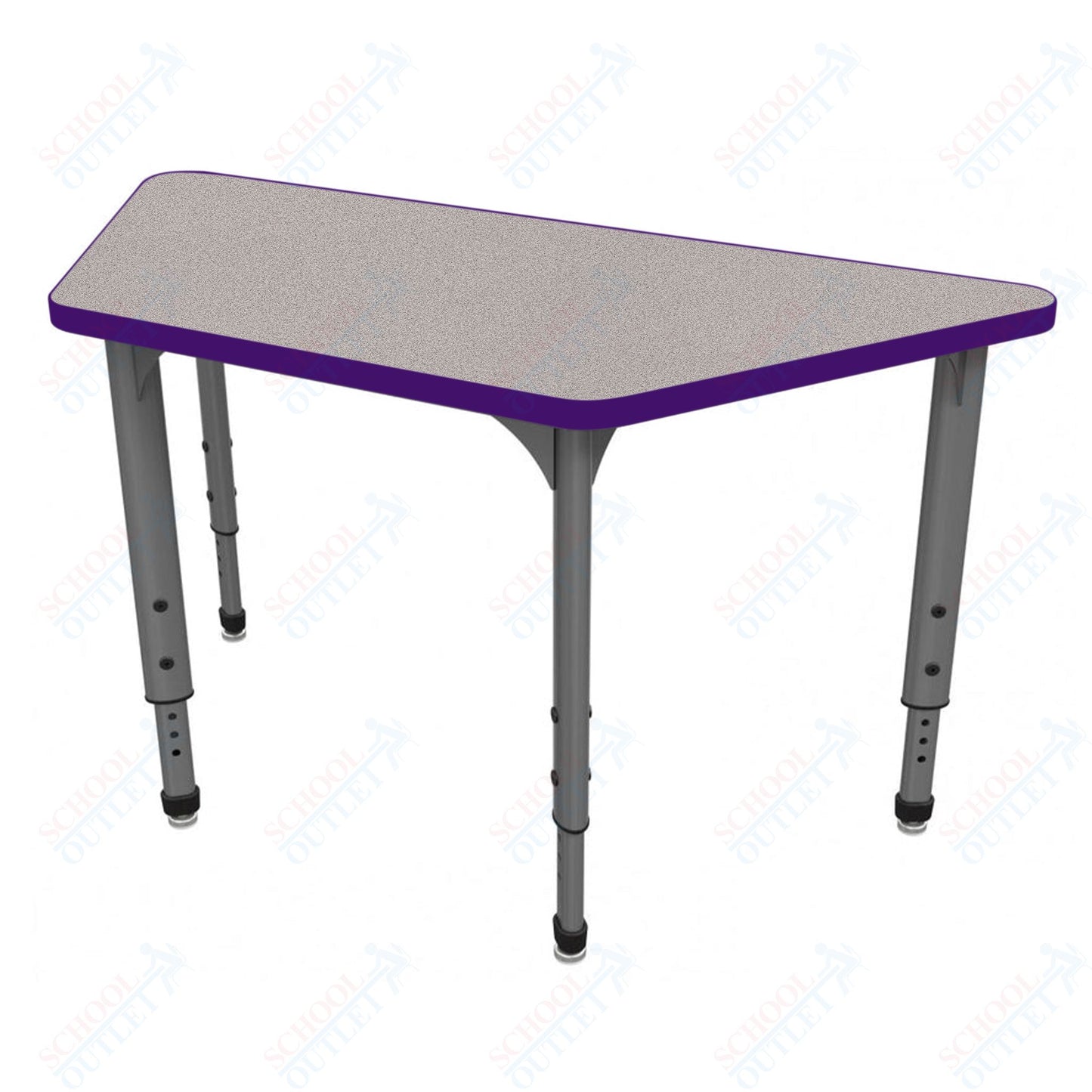 Marco Apex Series Trapezoid School Activity Table 30" x 60" Adjustable Height 21"-30" (38-2287-MA)