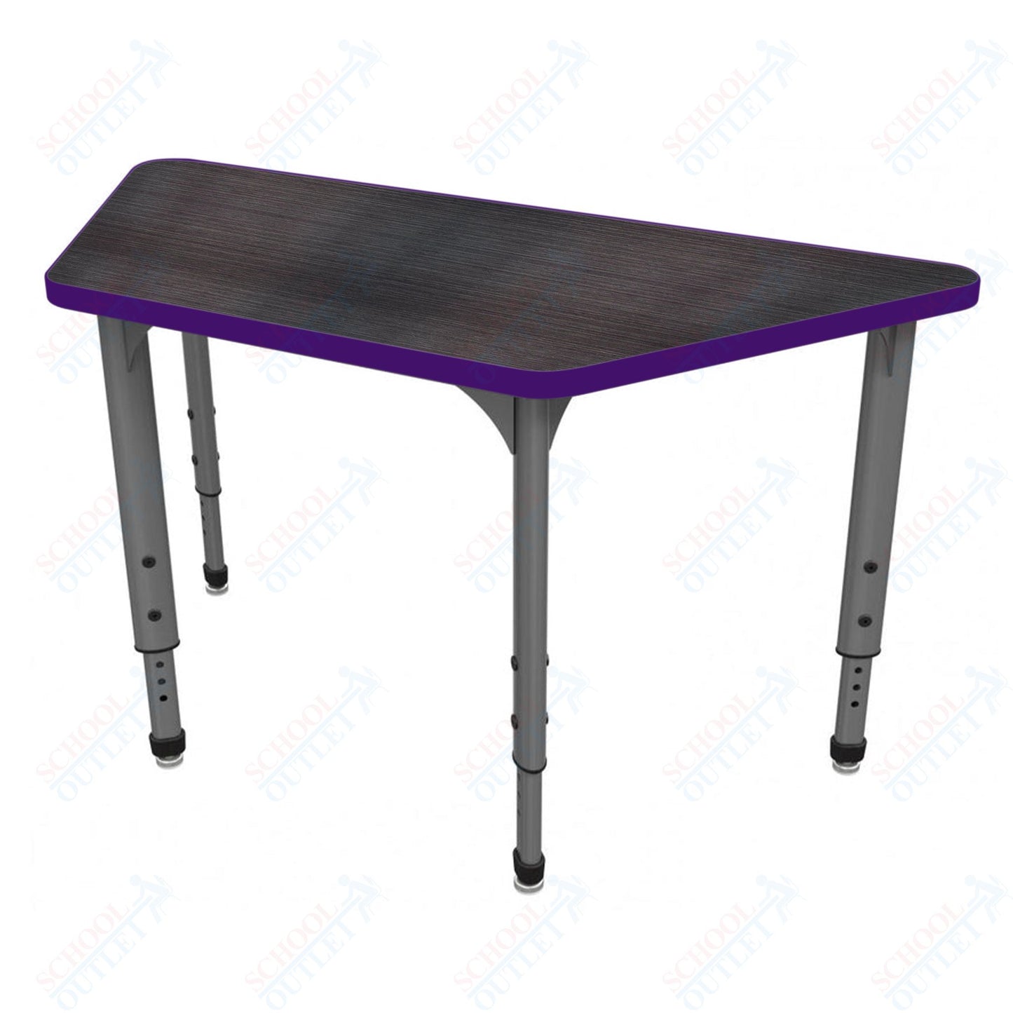 Marco Apex Series Trapezoid School Activity Table 30" x 60" Adjustable Height 21"-30" (38-2287-MA)