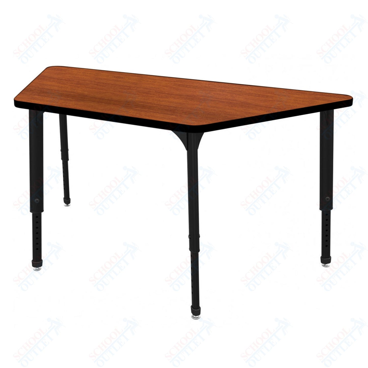 Marco Apex Series Trapezoid Preschool Activity Table 30" x 60" Height Adjustable Legs 17"-24" (38-2287-MB)