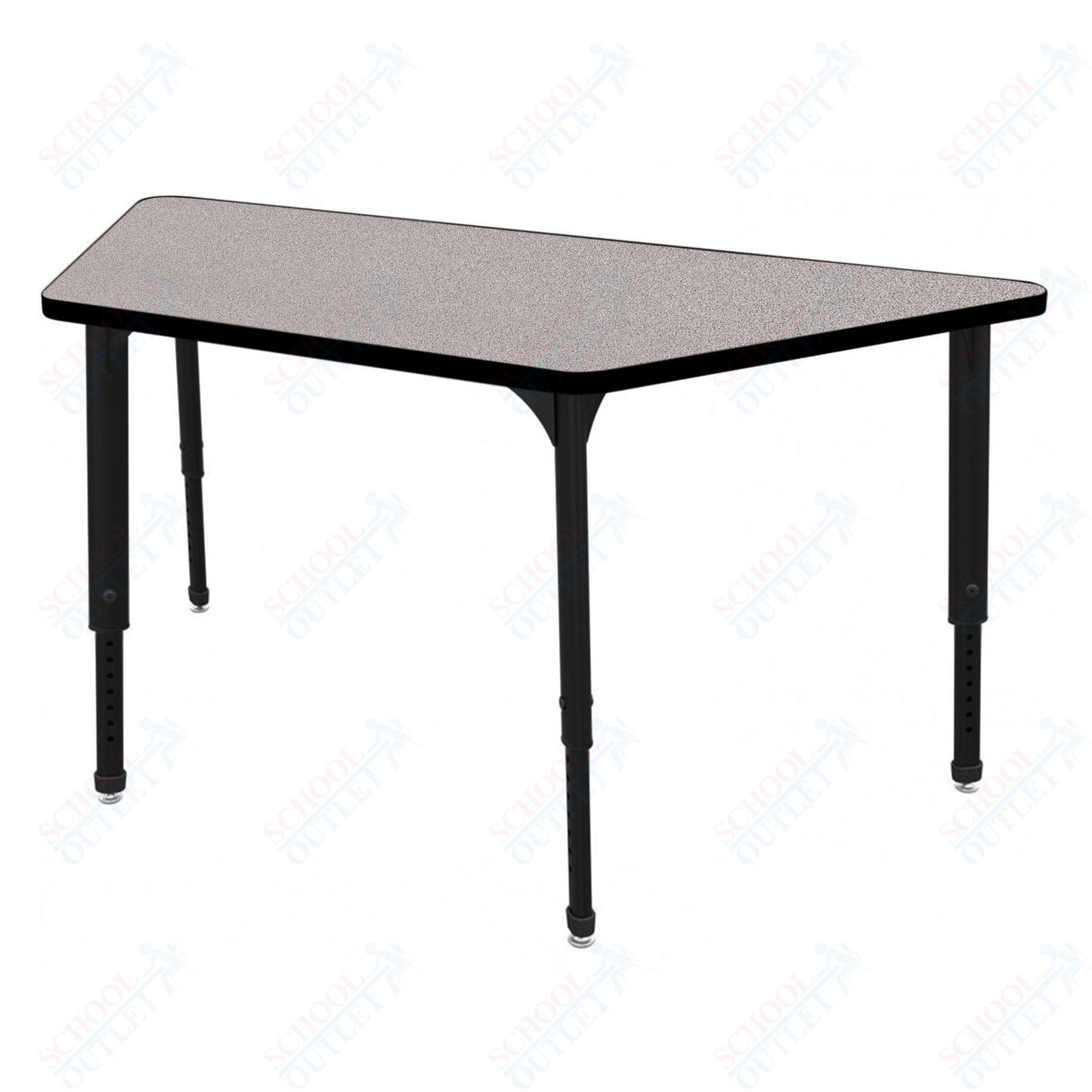Marco Apex Series Trapezoid Preschool Activity Table 30" x 60" Height Adjustable Legs 17"-24" (38-2287-MB)