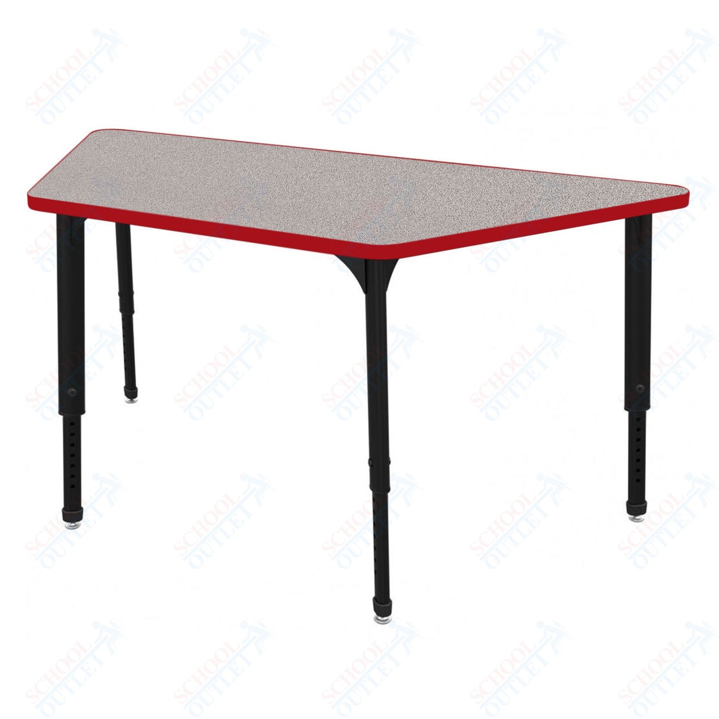 Marco Apex Series Trapezoid Preschool Activity Table 30" x 60" Height Adjustable Legs 17"-24" (38-2287-MB)