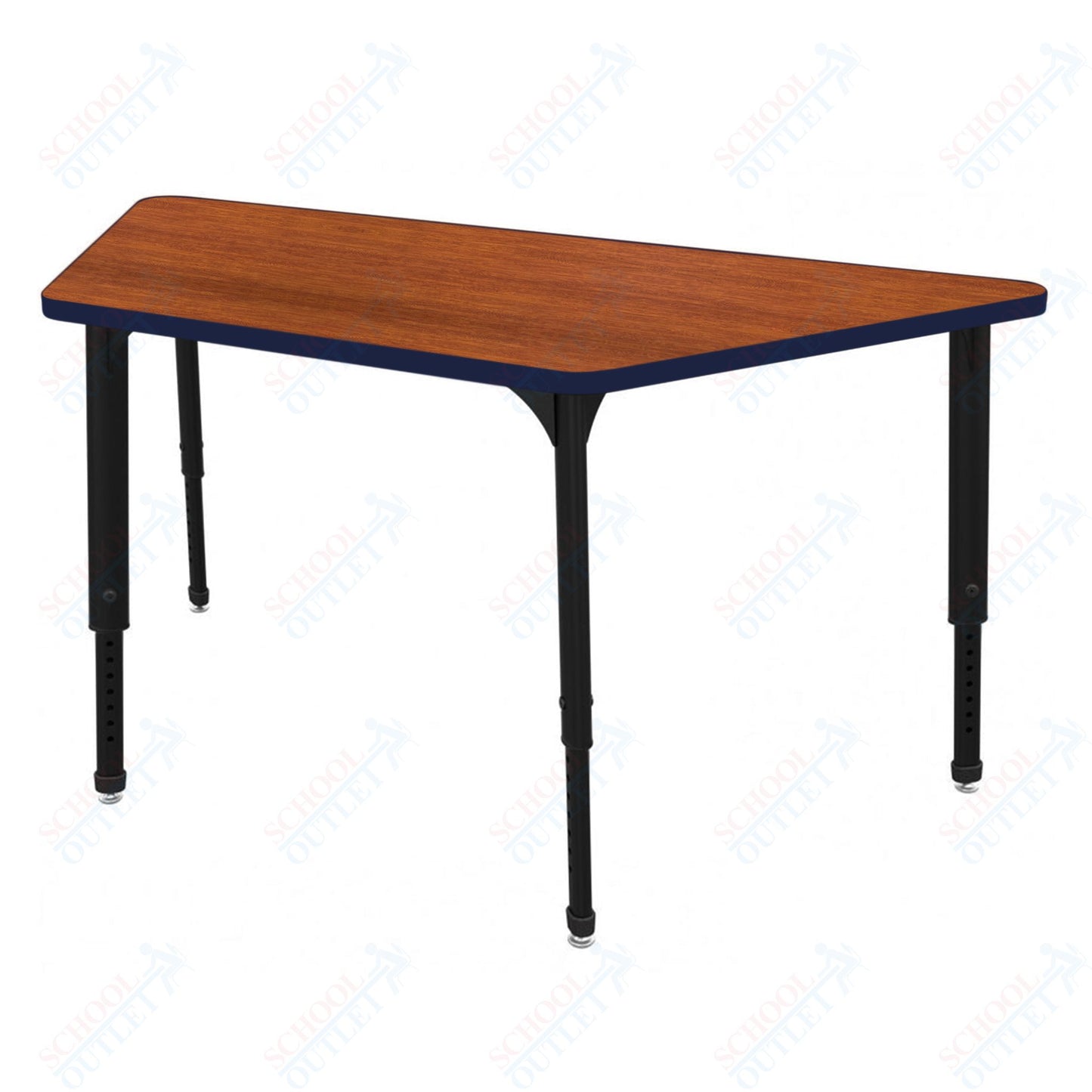 Marco Apex Series Trapezoid Preschool Activity Table 30" x 60" Height Adjustable Legs 17"-24" (38-2287-MB)