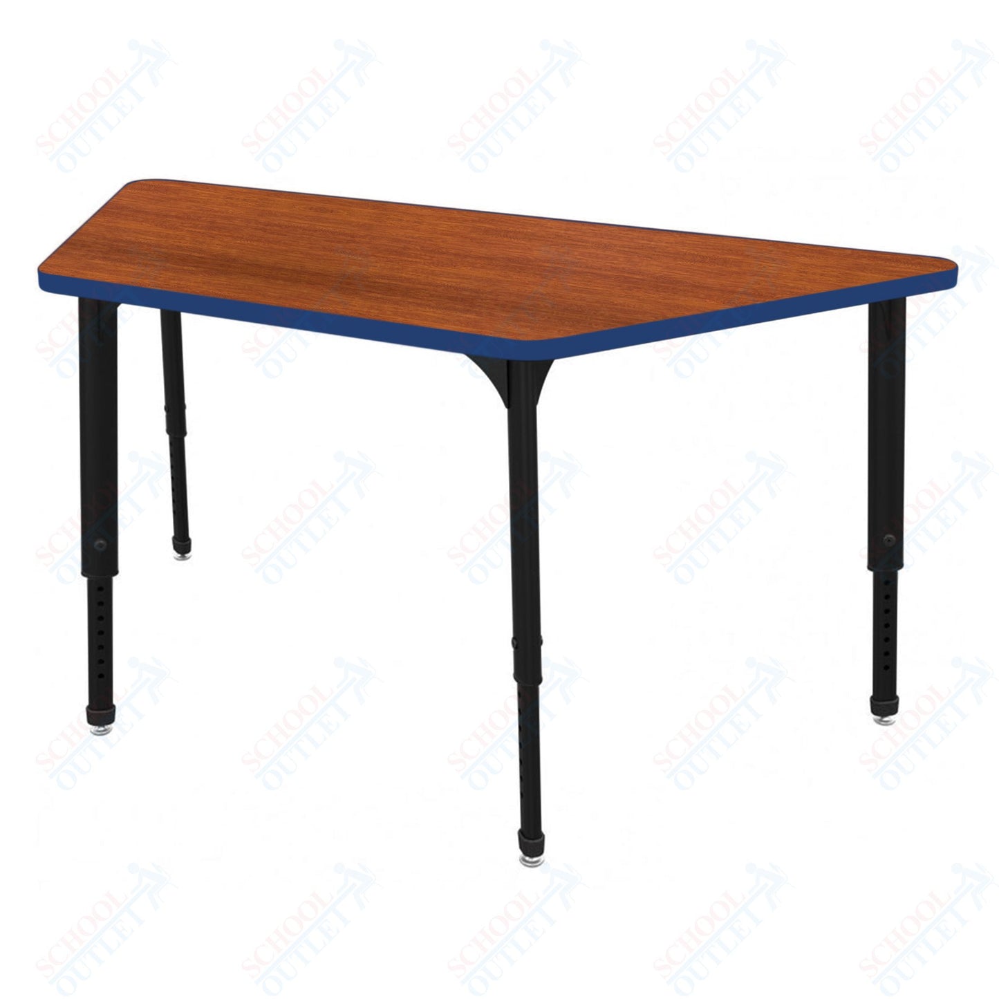 Marco Apex Series Trapezoid Preschool Activity Table 30" x 60" Height Adjustable Legs 17"-24" (38-2287-MB)