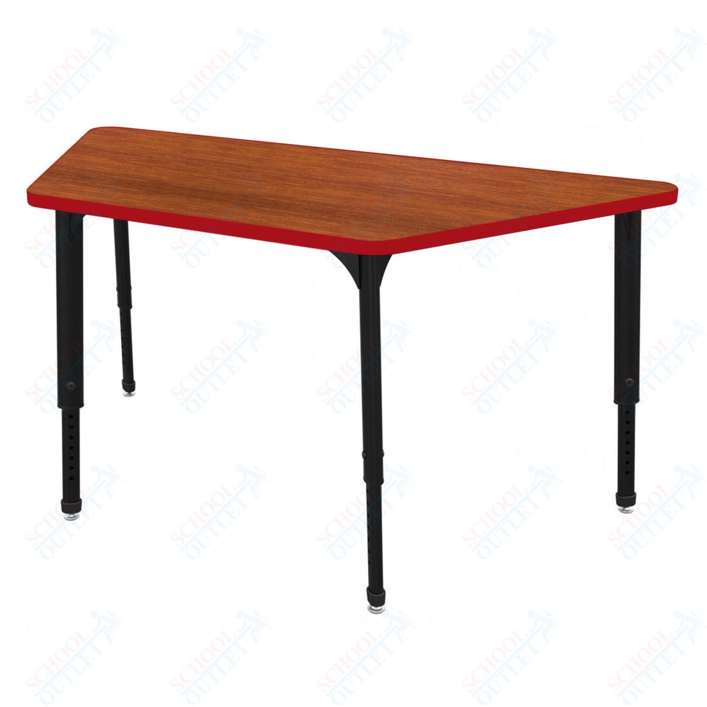Marco Apex Series Trapezoid Preschool Activity Table 30" x 60" Height Adjustable Legs 17"-24" (38-2287-MB)