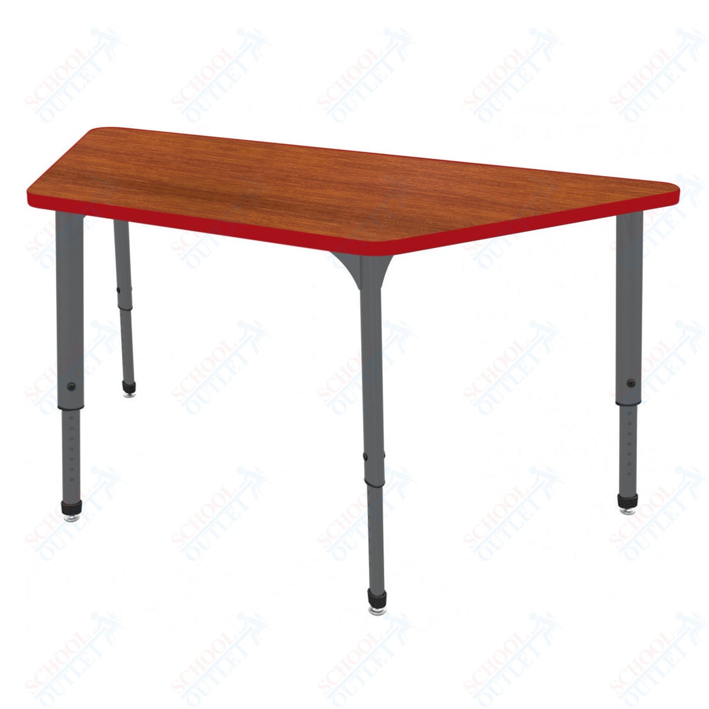 Marco Apex Series Trapezoid Preschool Activity Table 30" x 60" Height Adjustable Legs 17"-24" (38-2287-MB)