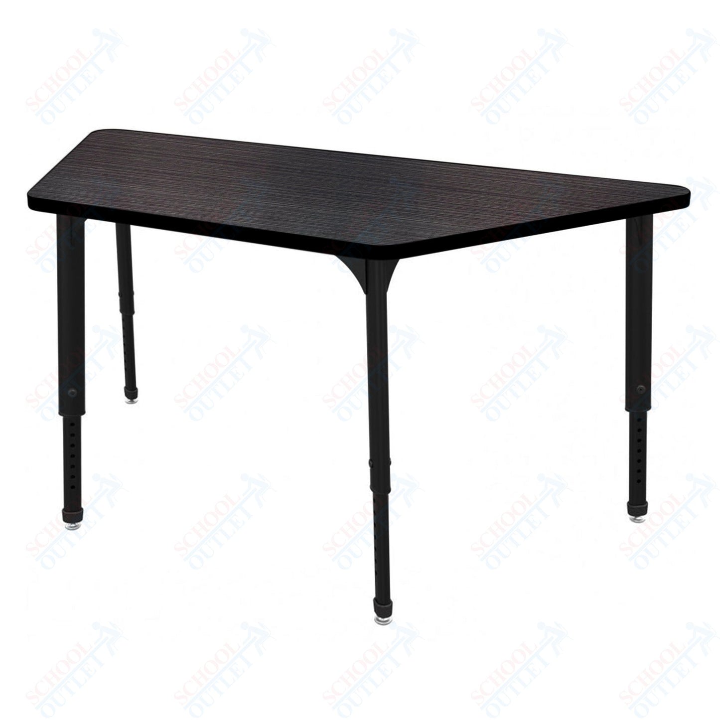 Marco Apex Series Trapezoid Preschool Activity Table 30" x 60" Height Adjustable Legs 17"-24" (38-2287-MB)