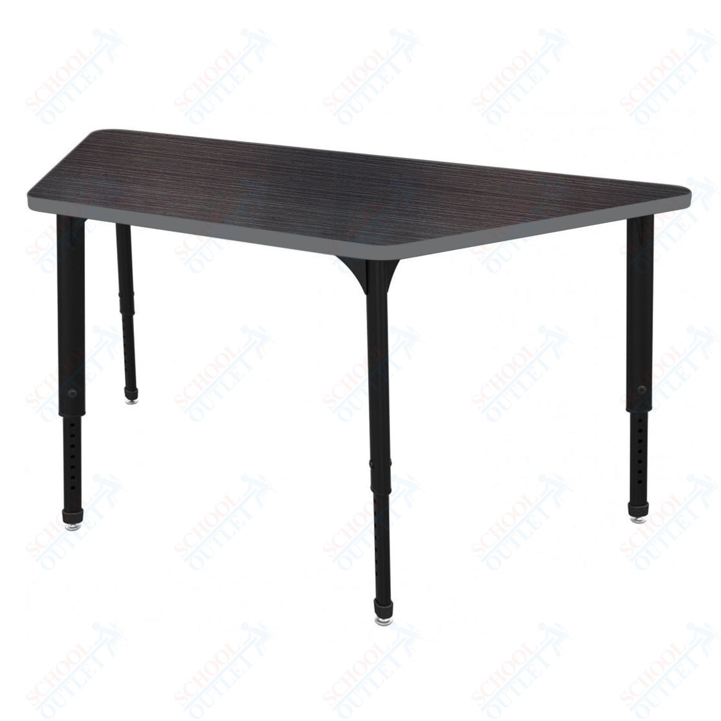 Marco Apex Series Trapezoid Preschool Activity Table 30" x 60" Height Adjustable Legs 17"-24" (38-2287-MB)