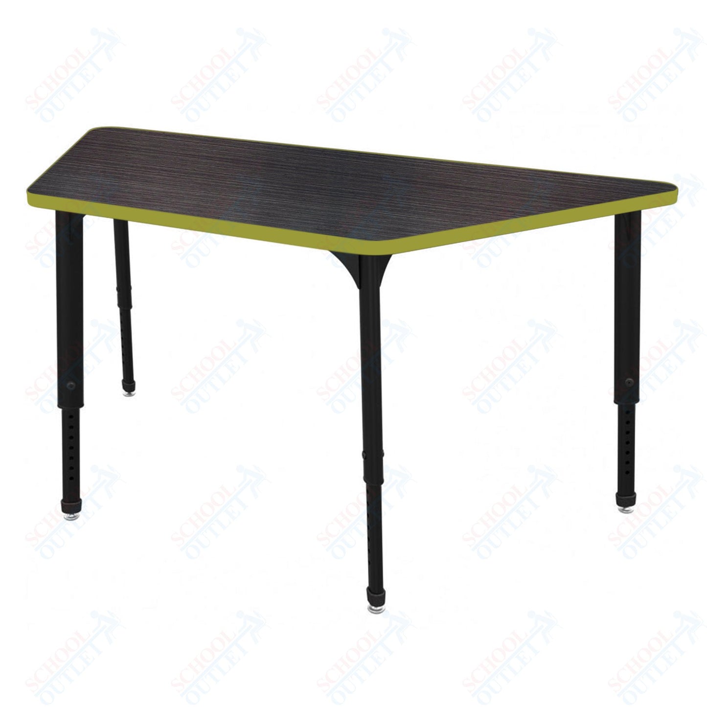 Marco Apex Series Trapezoid Preschool Activity Table 30" x 60" Height Adjustable Legs 17"-24" (38-2287-MB)