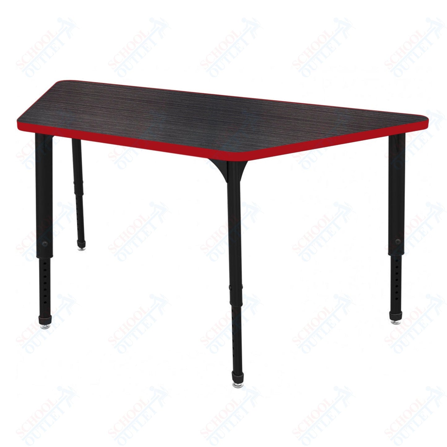 Marco Apex Series Trapezoid Preschool Activity Table 30" x 60" Height Adjustable Legs 17"-24" (38-2287-MB)