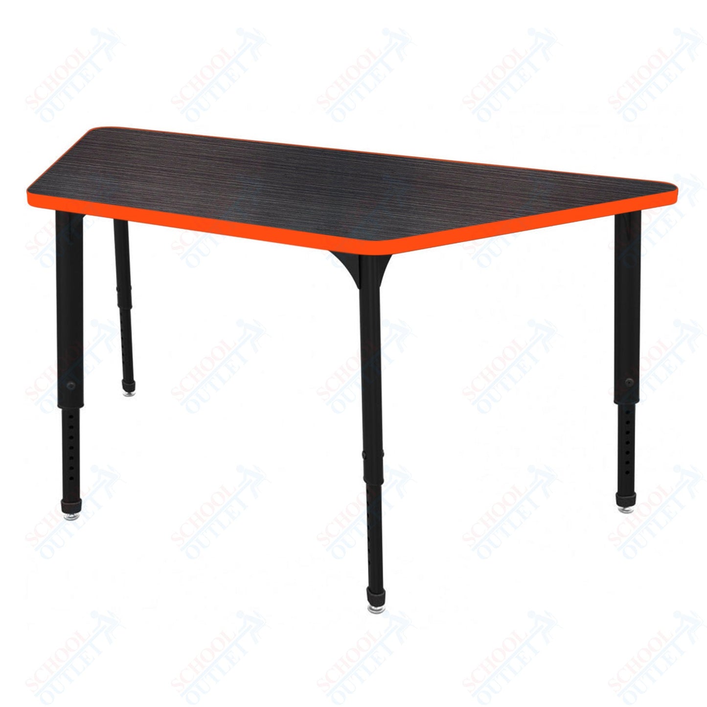 Marco Apex Series Trapezoid Preschool Activity Table 30" x 60" Height Adjustable Legs 17"-24" (38-2287-MB)