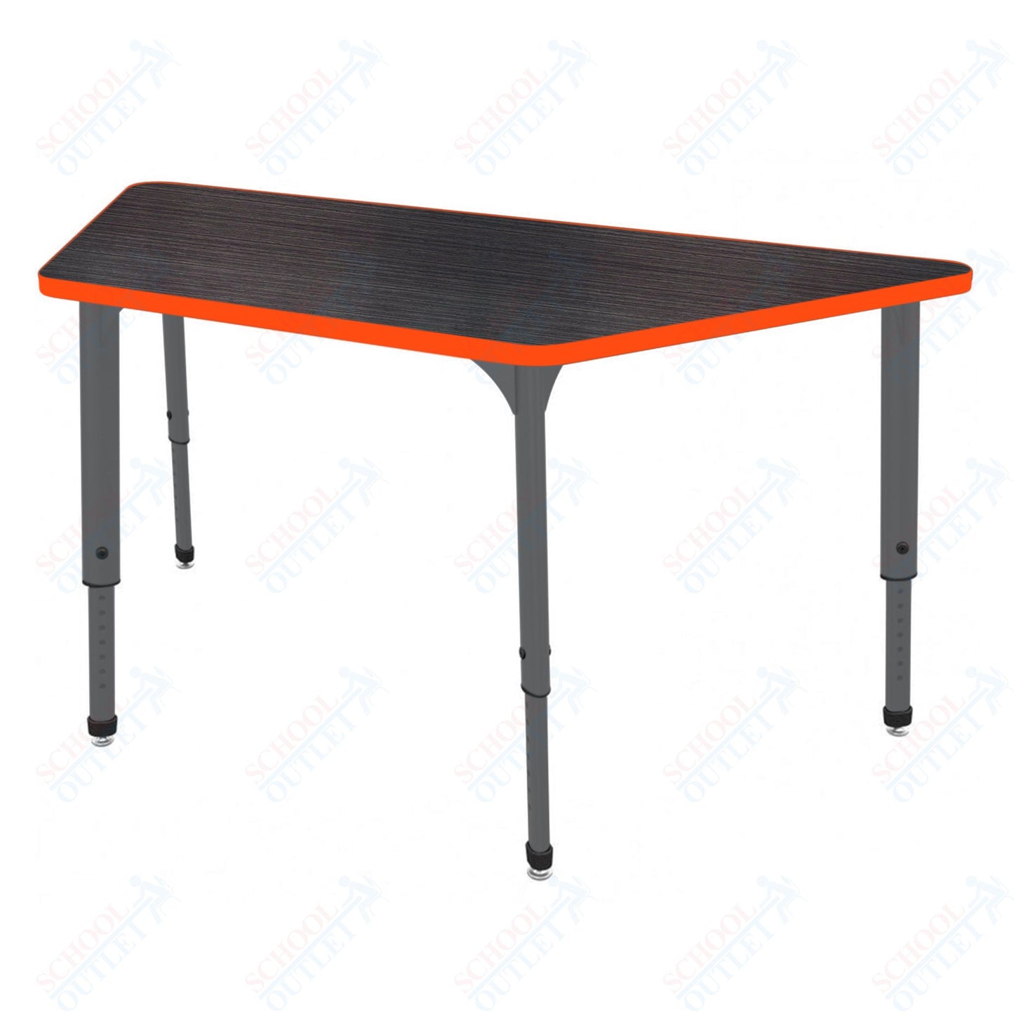Marco Apex Series Trapezoid Preschool Activity Table 30" x 60" Height Adjustable Legs 17"-24" (38-2287-MB)