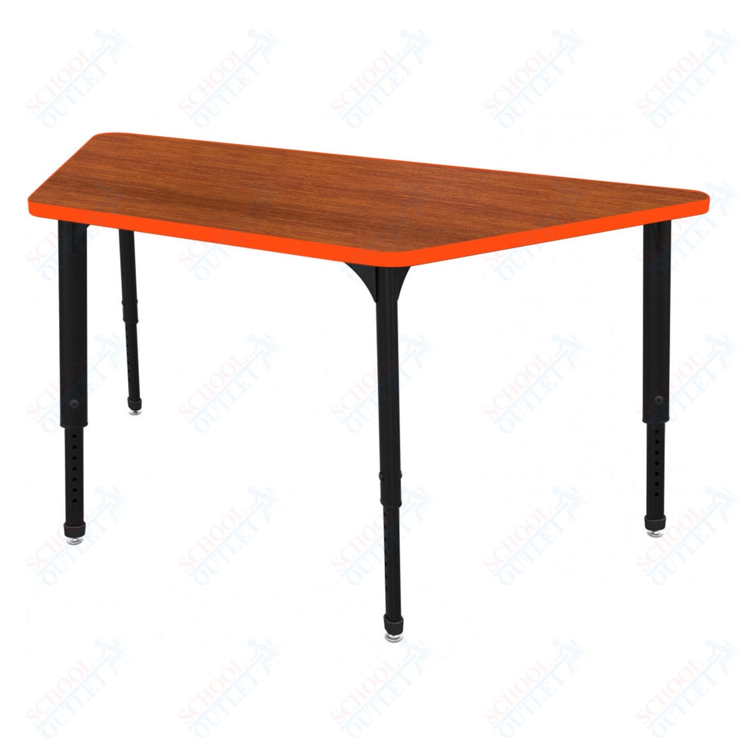 Marco Apex Series Trapezoid Preschool Activity Table 30" x 60" Height Adjustable Legs 17"-24" (38-2287-MB)