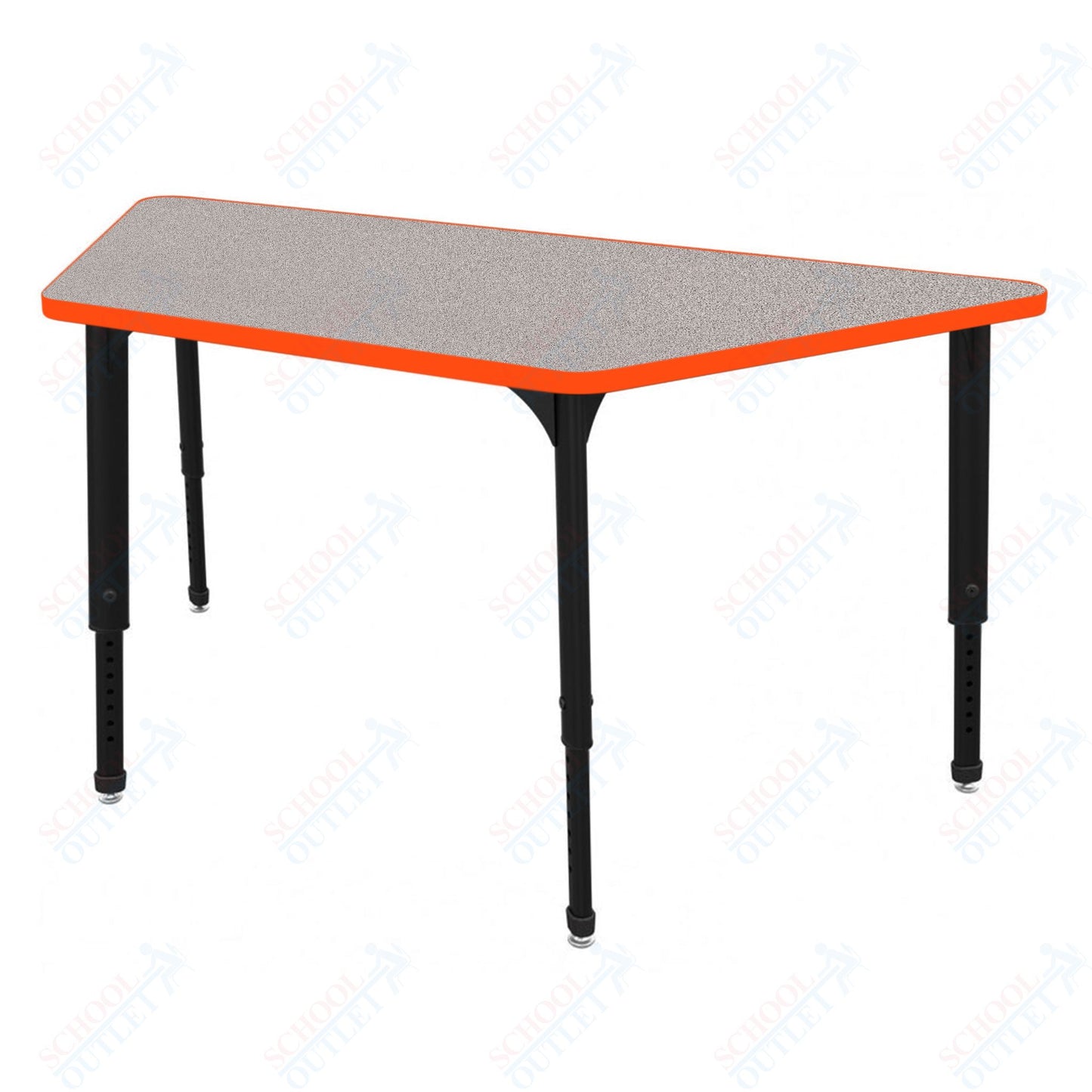Marco Apex Series Trapezoid Preschool Activity Table 30" x 60" Height Adjustable Legs 17"-24" (38-2287-MB)