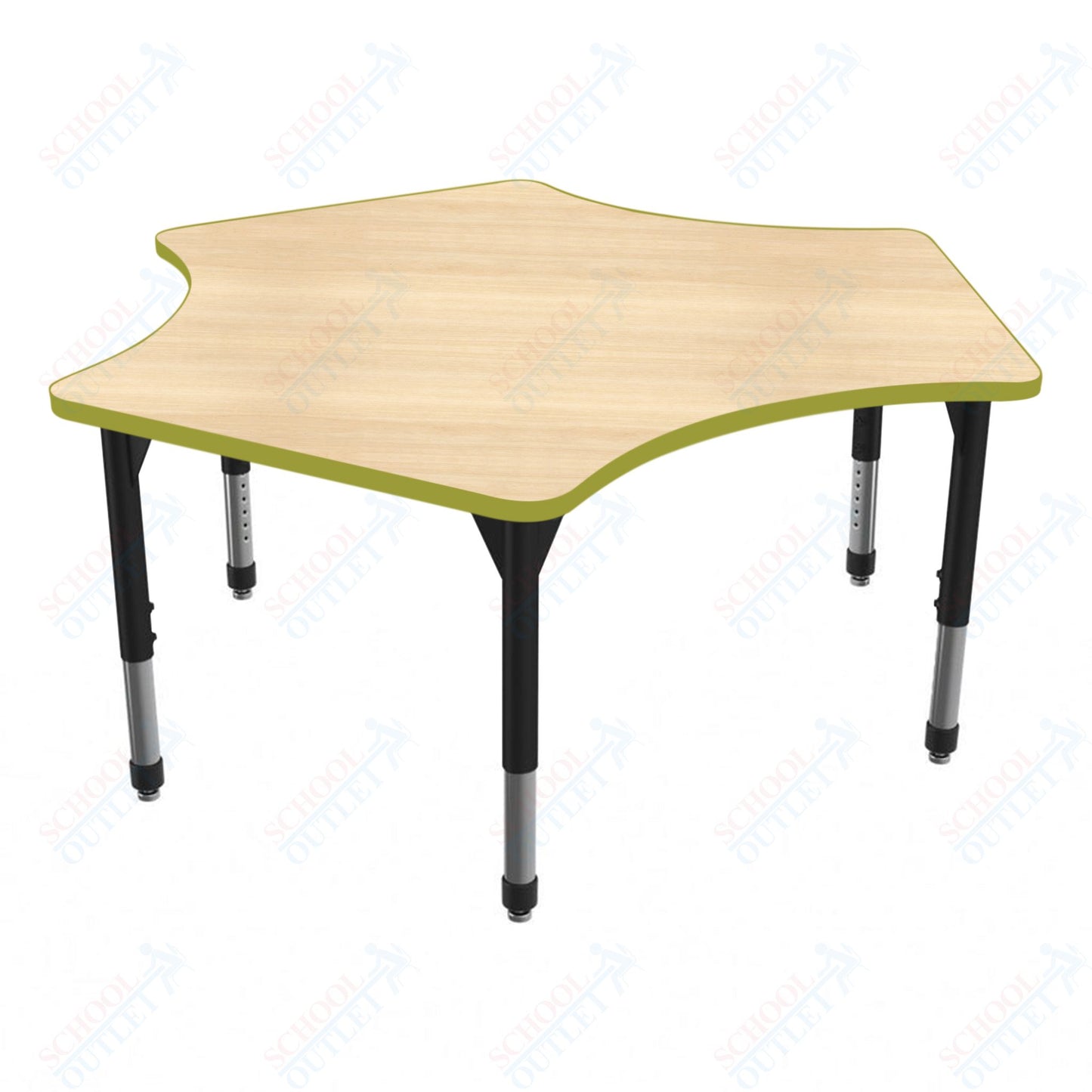 Marco Premier Series Delta Activity Table 60" x 60" Adjustable Height 21"-31" (43-2251-MB)