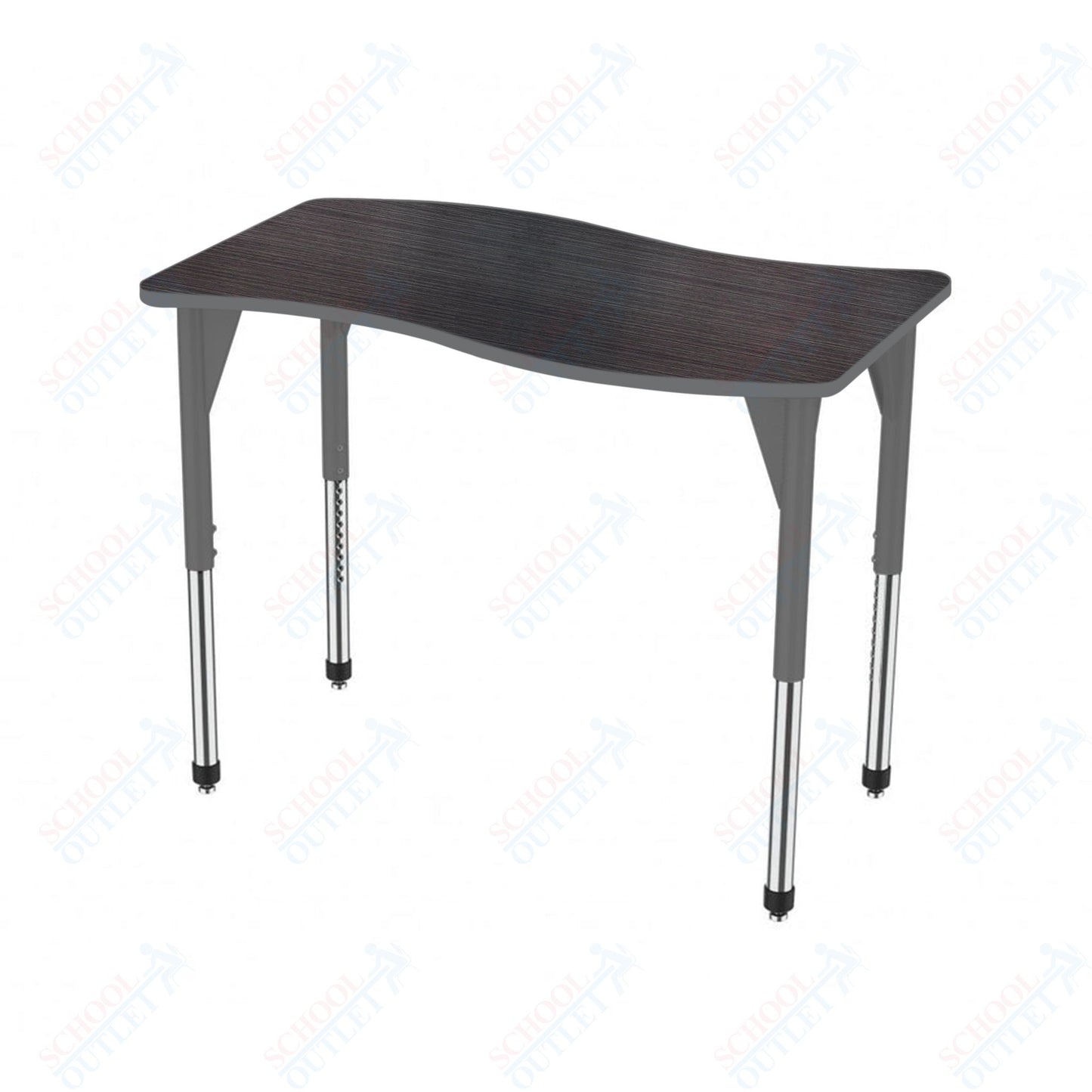 Marco Premier Series Wave Stand-Up Table 30" x 54" Adjustable Height 32"-42" (43-2258-MA)
