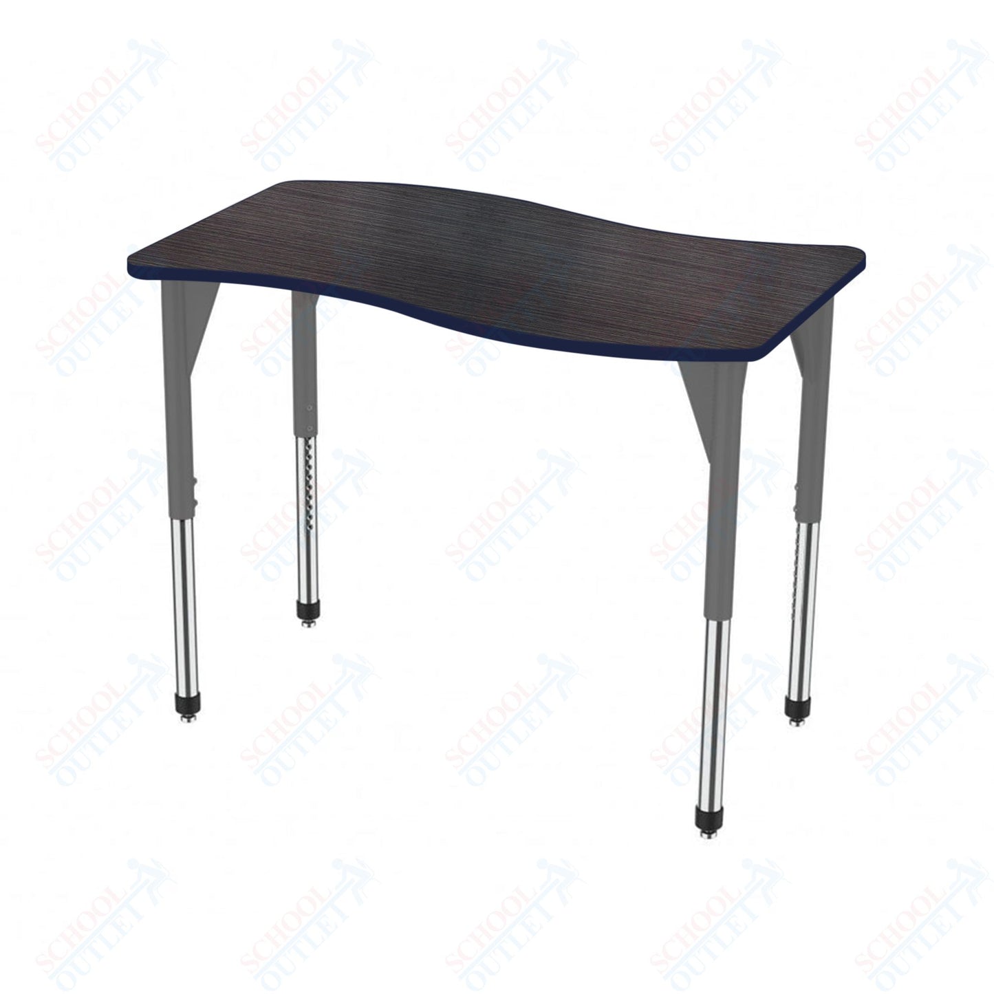 Marco Premier Series Wave Stand-Up Table 30" x 54" Adjustable Height 32"-42" (43-2258-MA)