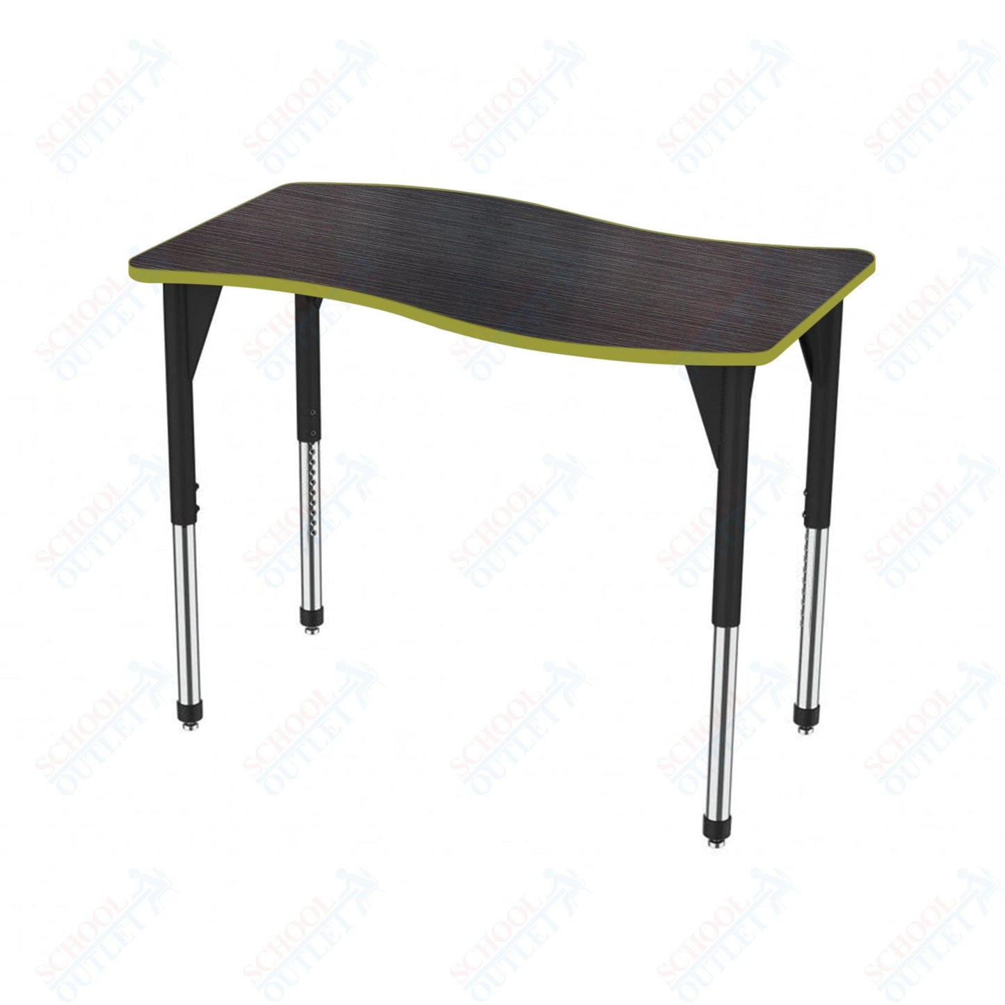 Marco Premier Series Wave Stand-Up Table 30" x 54" Adjustable Height 32"-42" (43-2258-MA)
