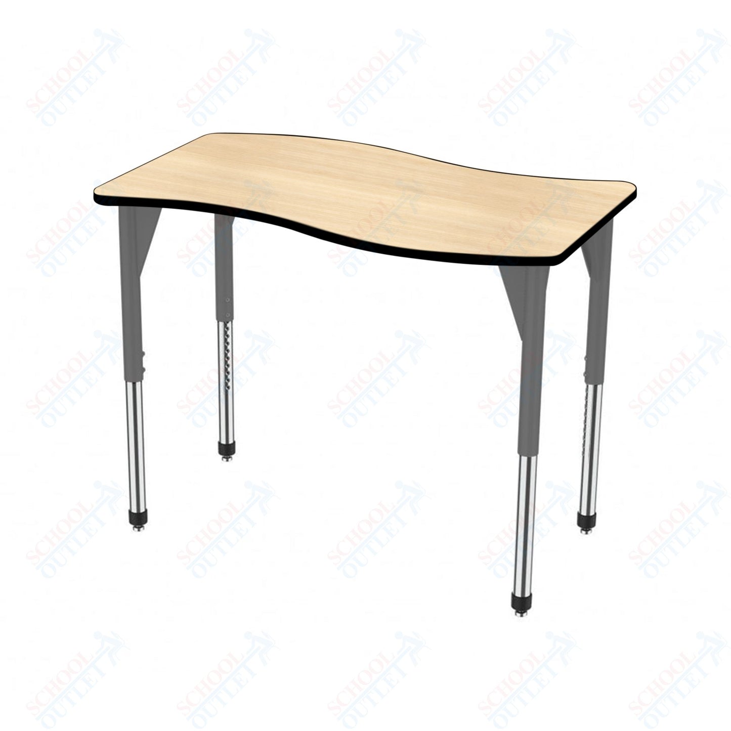 Marco Premier Series Wave Stand-Up Table 30" x 60" Adjustable Height 32"-42" (43-2259-MA)