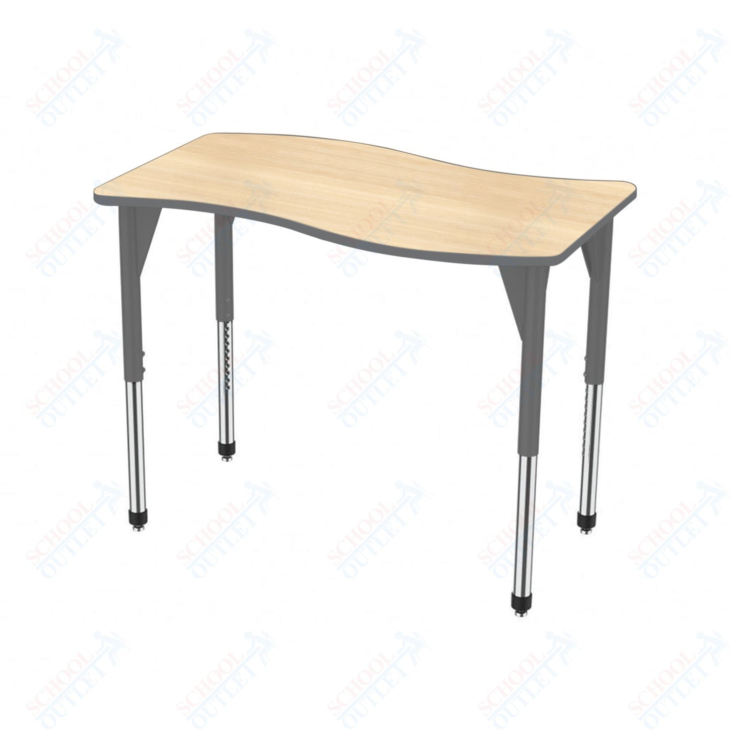 Marco Premier Series Wave Stand-Up Table 30" x 60" Adjustable Height 32"-42" (43-2259-MA)