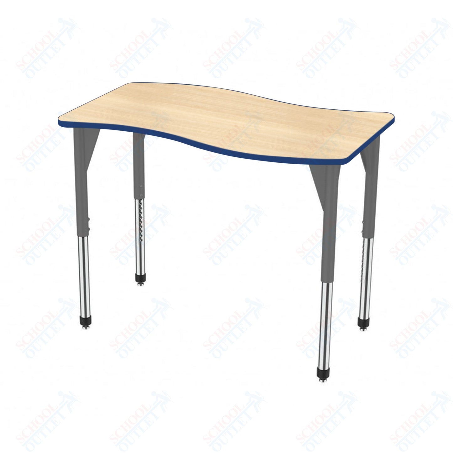 Marco Premier Series Wave Stand-Up Table 30" x 60" Adjustable Height 32"-42" (43-2259-MA)