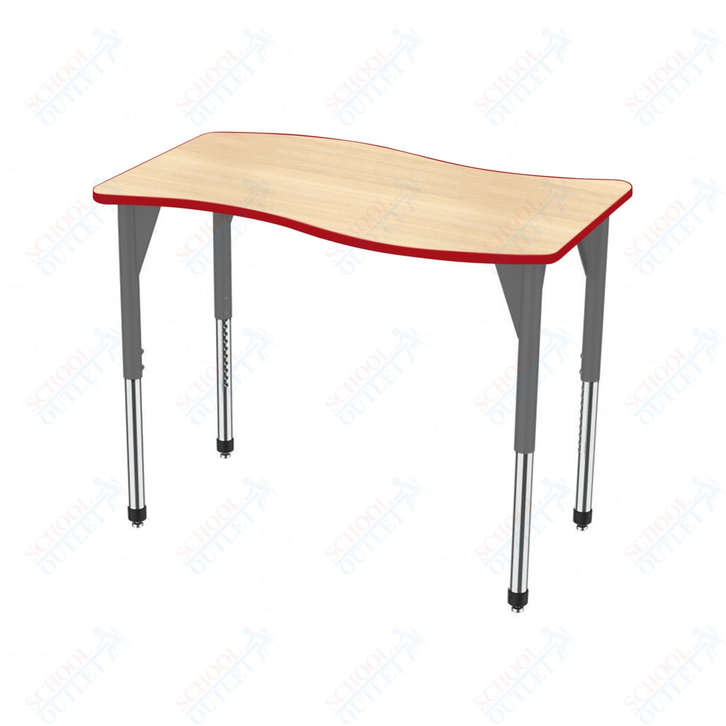 Marco Premier Series Wave Stand-Up Table 30" x 60" Adjustable Height 32"-42" (43-2259-MA)