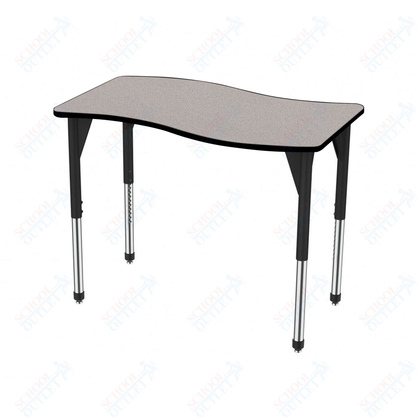 Marco Premier Series Wave Stand-Up Table 30" x 60" Adjustable Height 32"-42" (43-2259-MA)