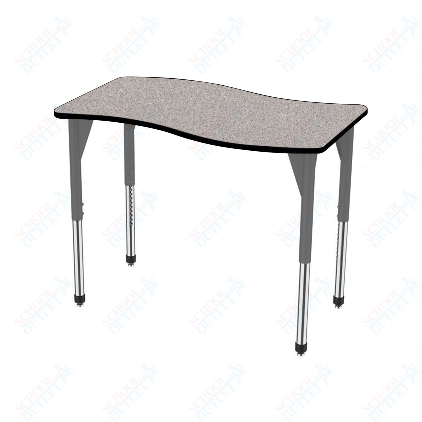 Marco Premier Series Wave Stand-Up Table 30" x 60" Adjustable Height 32"-42" (43-2259-MA)