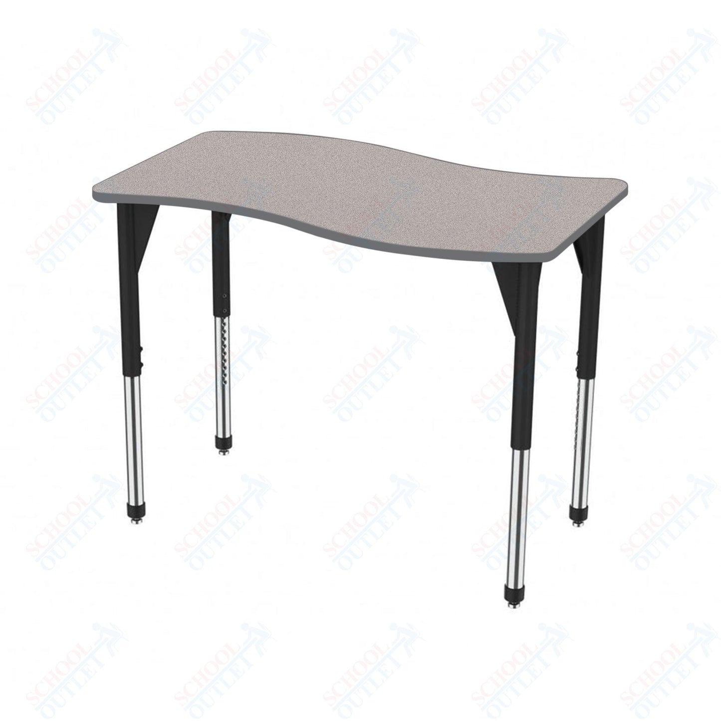 Marco Premier Series Wave Stand-Up Table 30" x 60" Adjustable Height 32"-42" (43-2259-MA)