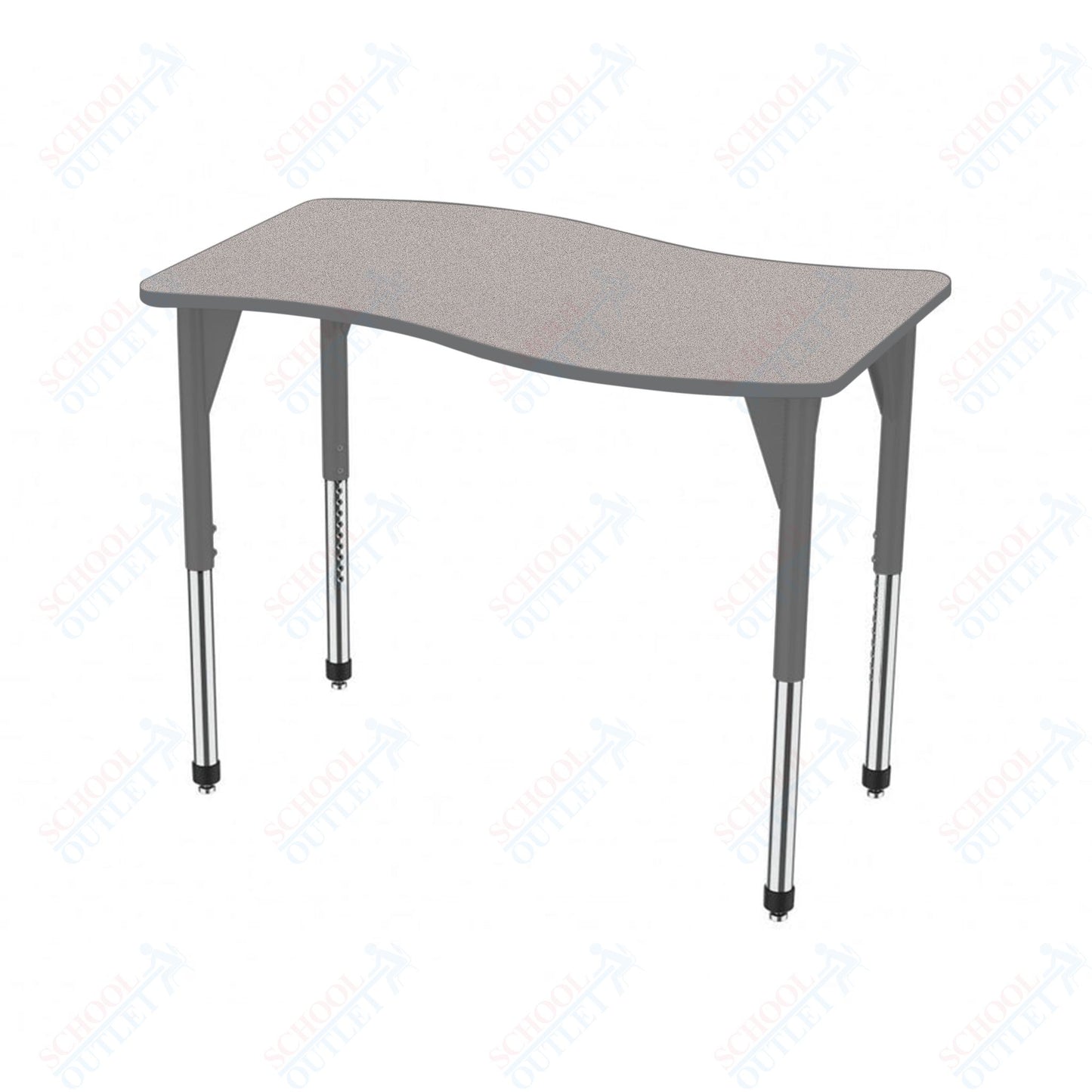 Marco Premier Series Wave Stand-Up Table 30" x 60" Adjustable Height 32"-42" (43-2259-MA)