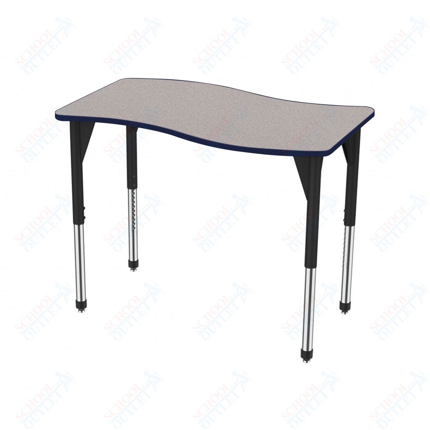 Marco Premier Series Wave Stand-Up Table 30" x 60" Adjustable Height 32"-42" (43-2259-MA)