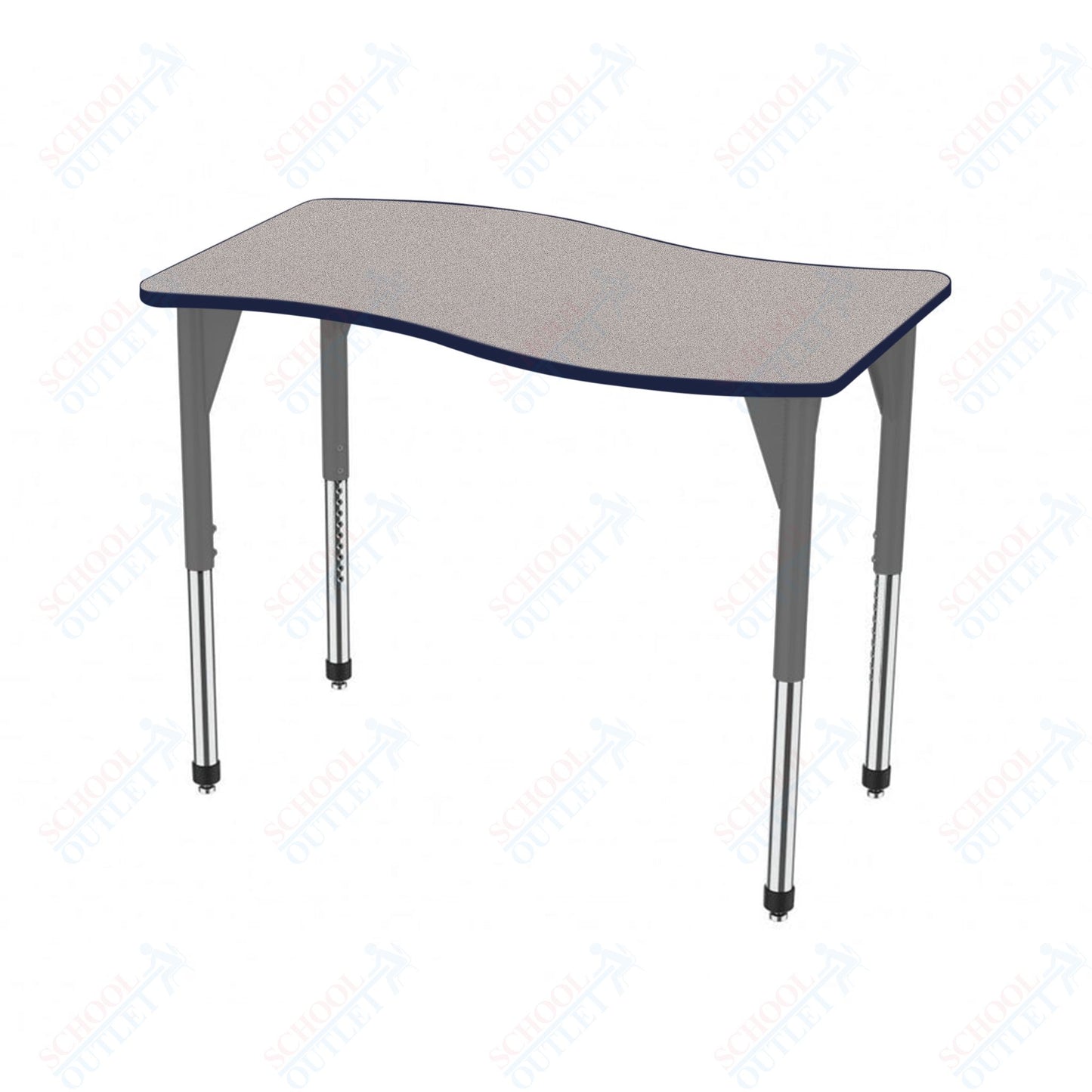 Marco Premier Series Wave Stand-Up Table 30" x 60" Adjustable Height 32"-42" (43-2259-MA)