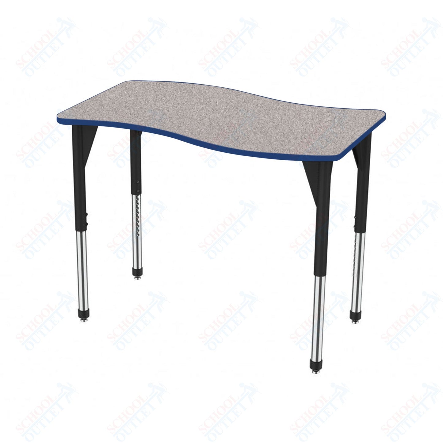 Marco Premier Series Wave Stand-Up Table 30" x 60" Adjustable Height 32"-42" (43-2259-MA)