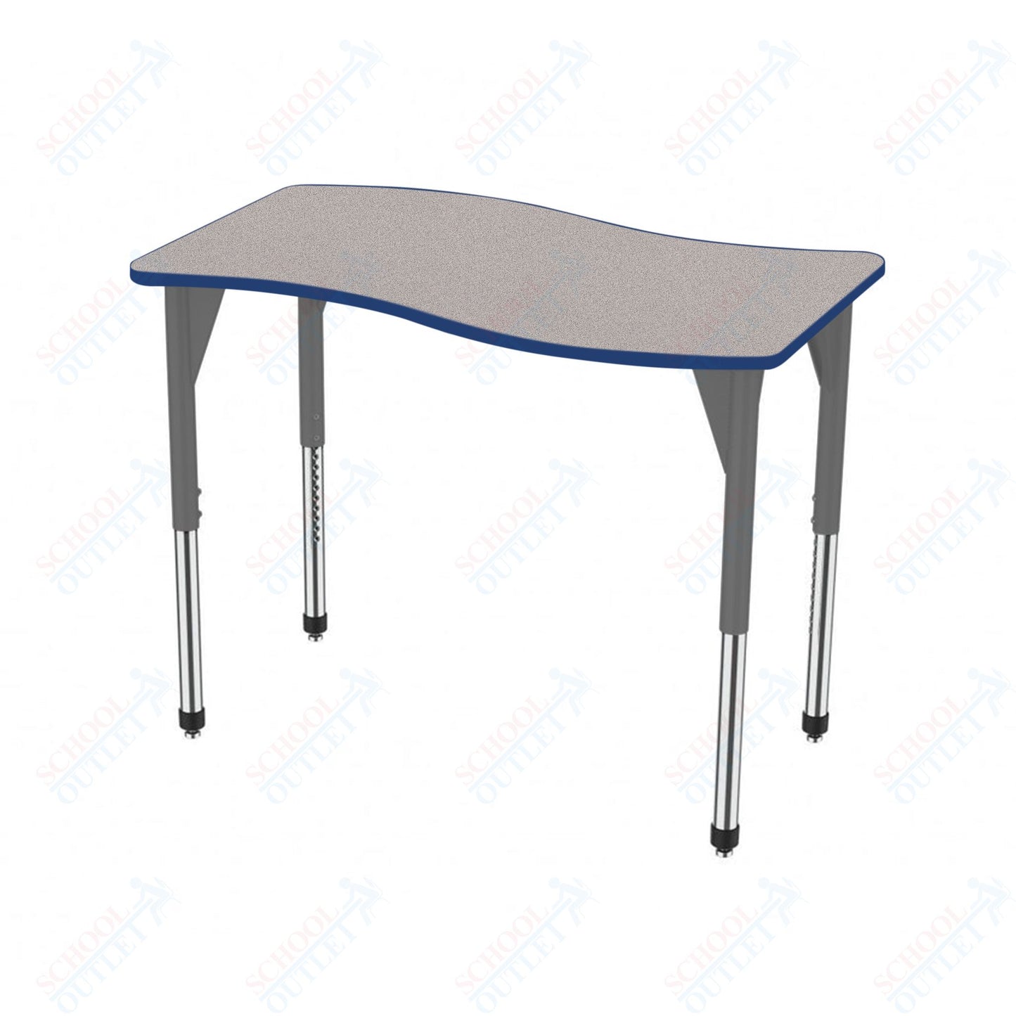 Marco Premier Series Wave Stand-Up Table 30" x 60" Adjustable Height 32"-42" (43-2259-MA)