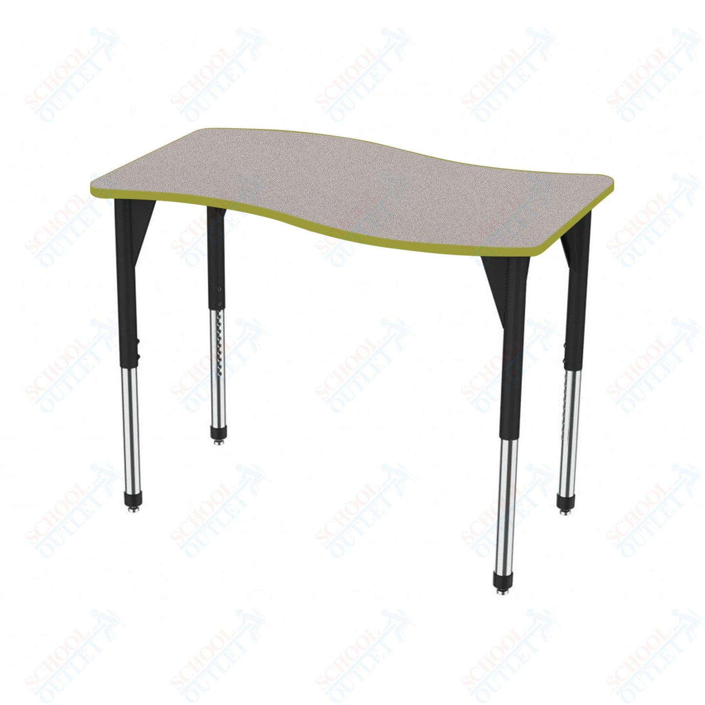 Marco Premier Series Wave Stand-Up Table 30" x 60" Adjustable Height 32"-42" (43-2259-MA)