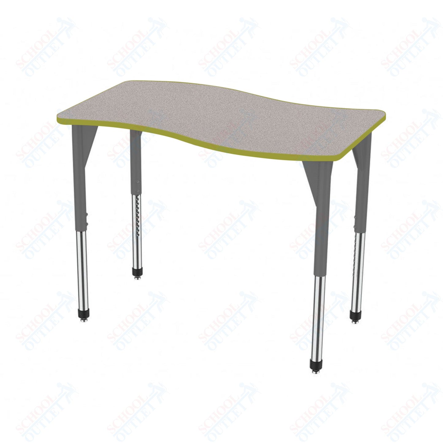 Marco Premier Series Wave Stand-Up Table 30" x 60" Adjustable Height 32"-42" (43-2259-MA)