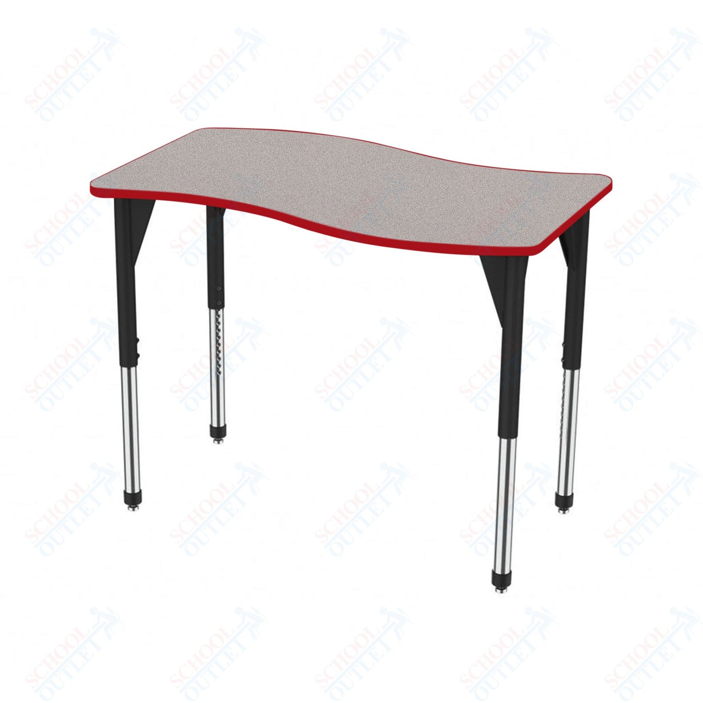 Marco Premier Series Wave Stand-Up Table 30" x 60" Adjustable Height 32"-42" (43-2259-MA)