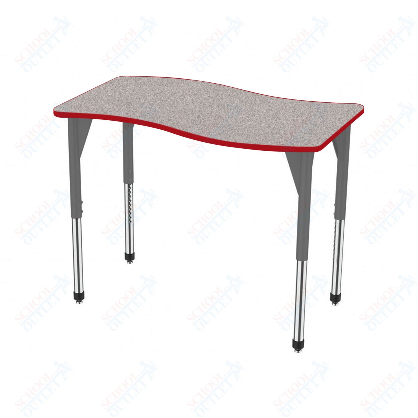Marco Premier Series Wave Stand-Up Table 30" x 60" Adjustable Height 32"-42" (43-2259-MA)