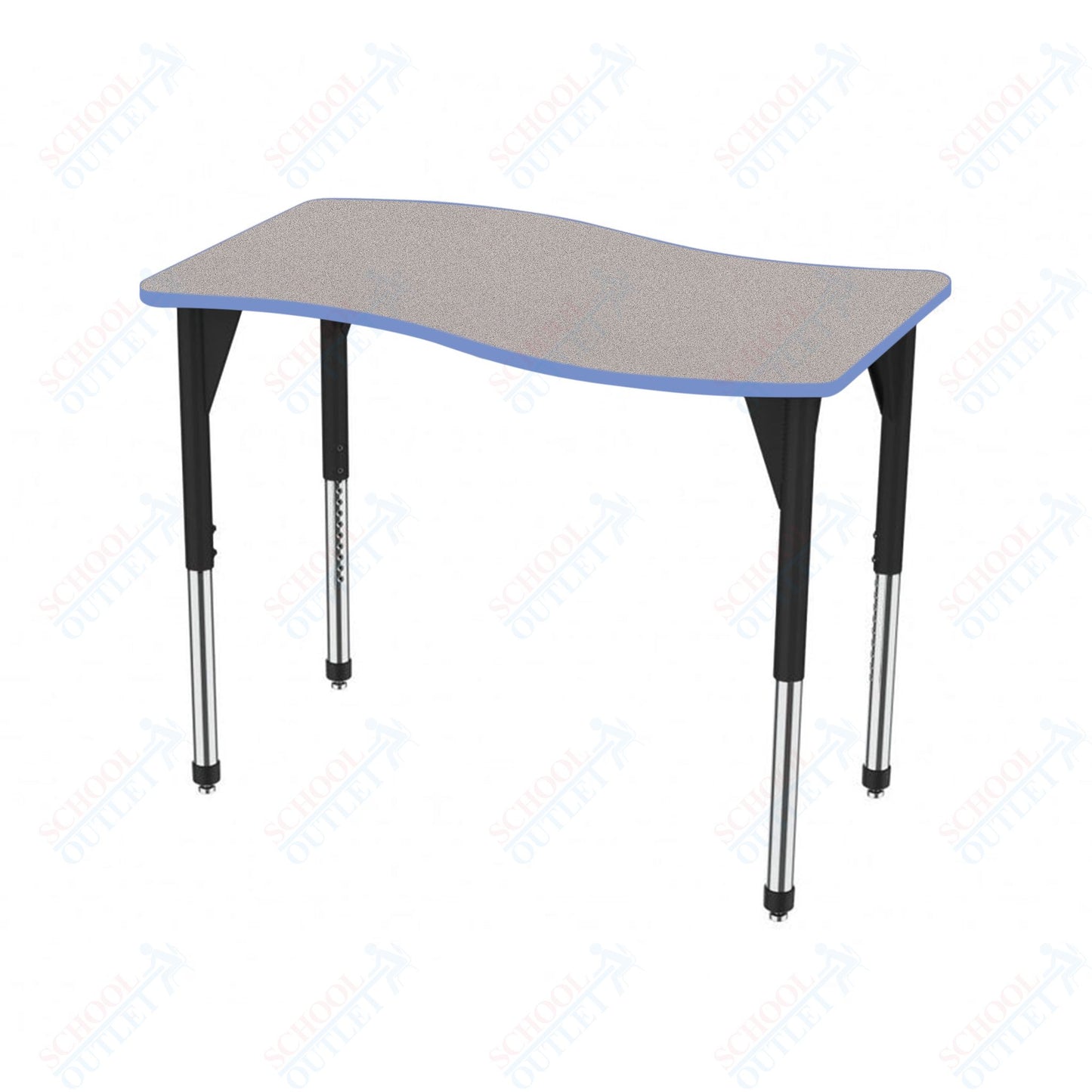 Marco Premier Series Wave Stand-Up Table 30" x 60" Adjustable Height 32"-42" (43-2259-MA)