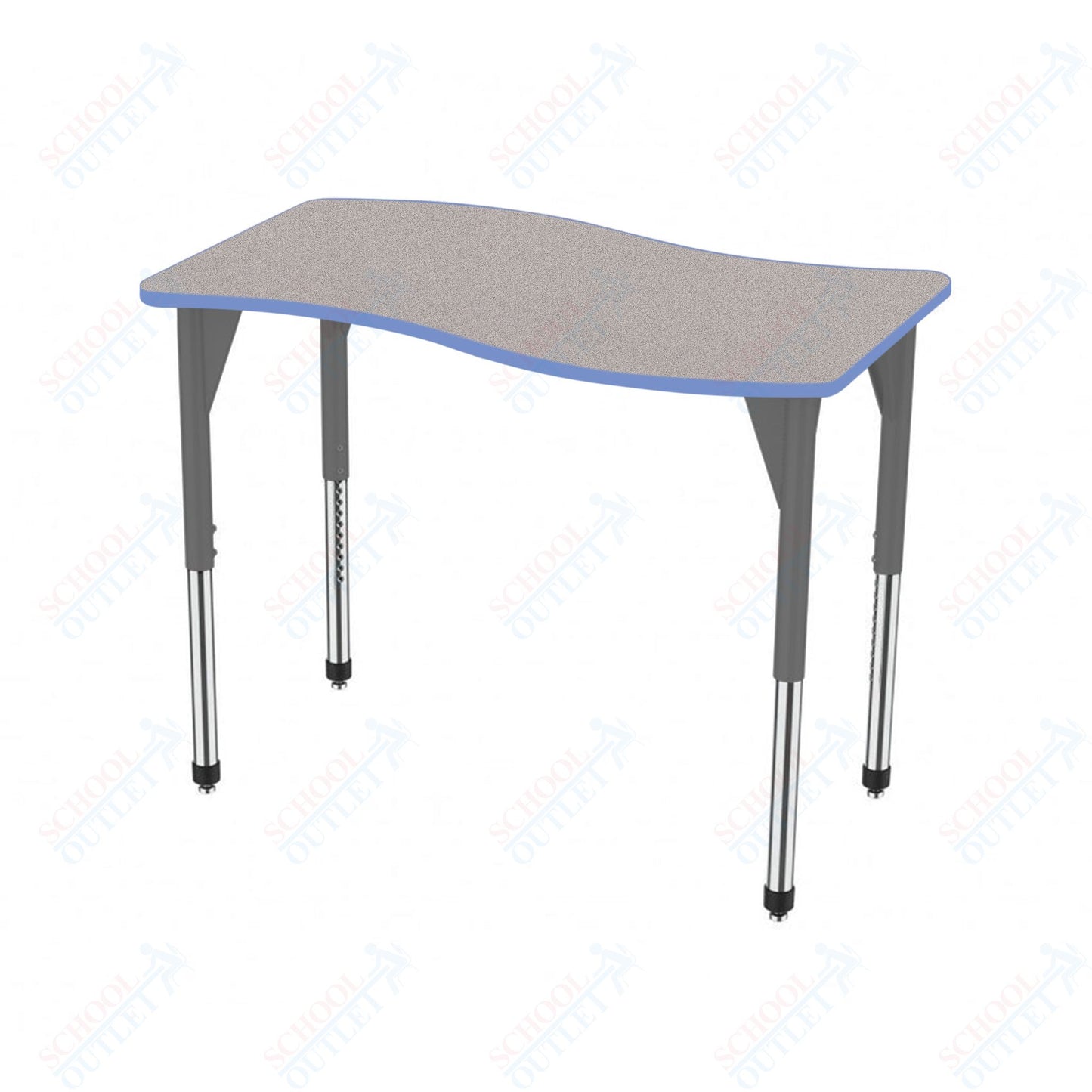 Marco Premier Series Wave Stand-Up Table 30" x 60" Adjustable Height 32"-42" (43-2259-MA)